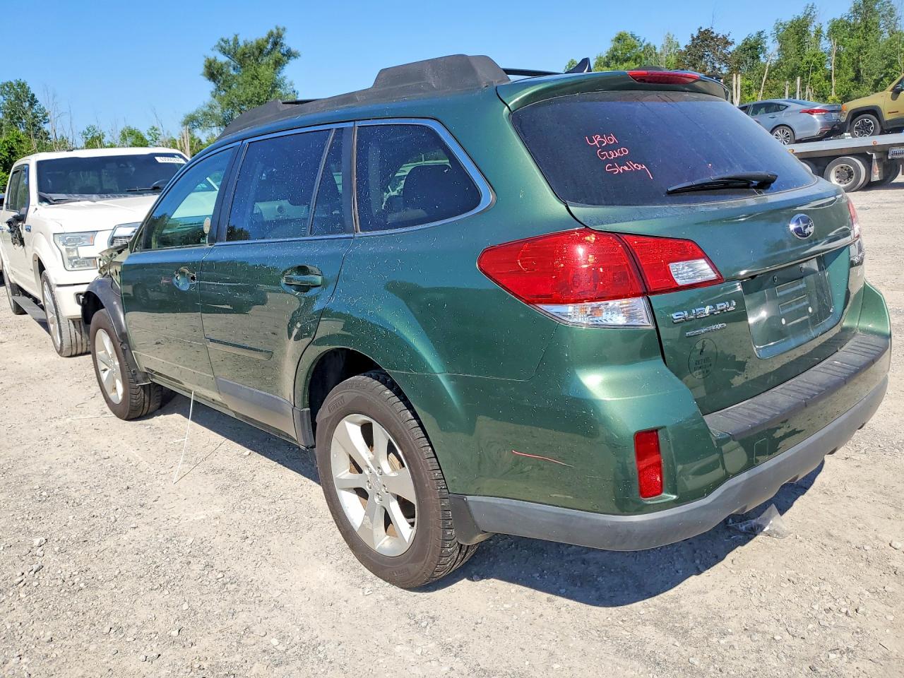 2013 Subaru Outback 2.5i Limited Green vin: 4S4BRBLC5D3255128