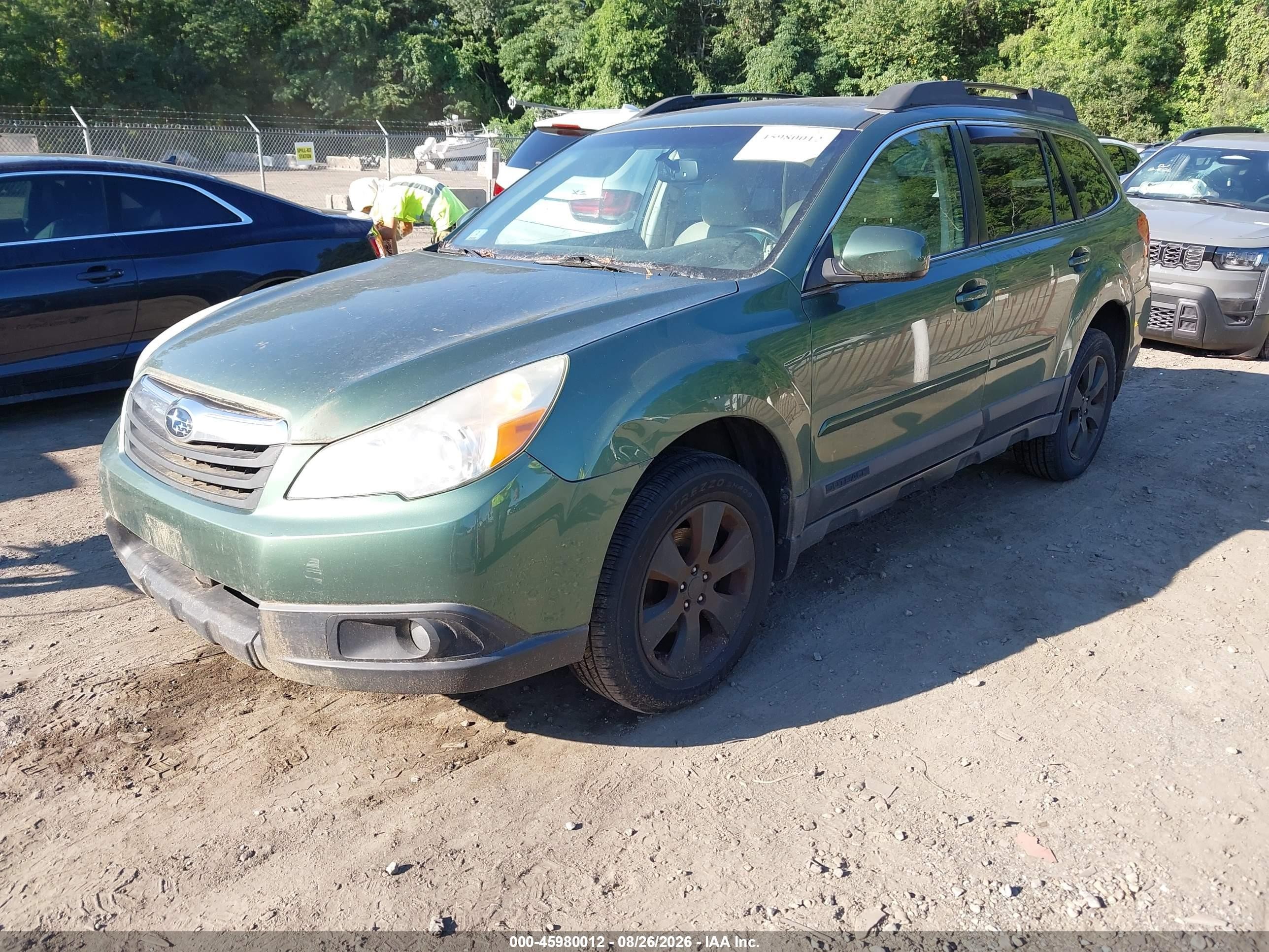2012 Subaru Outback 2.5i Limited Green vin: 4S4BRBLC6C3275337