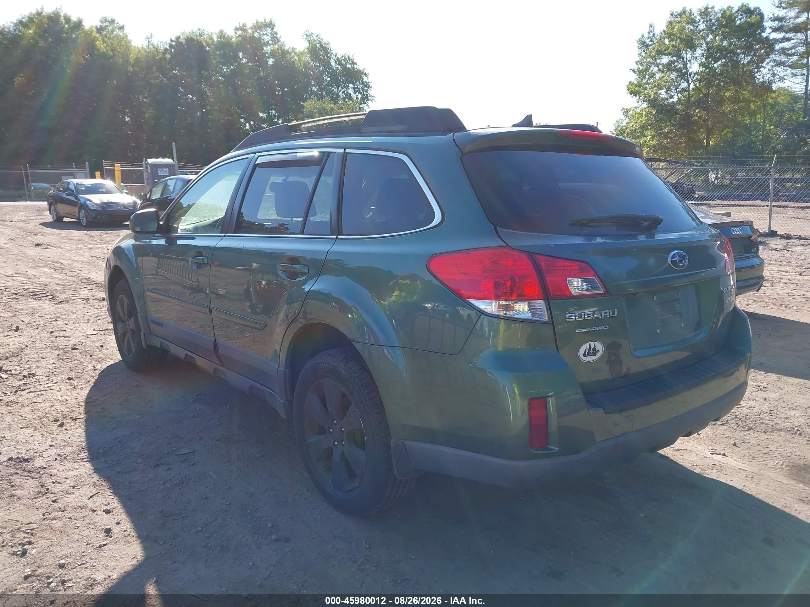 2012 Subaru Outback 2.5i Limited Green vin: 4S4BRBLC6C3275337