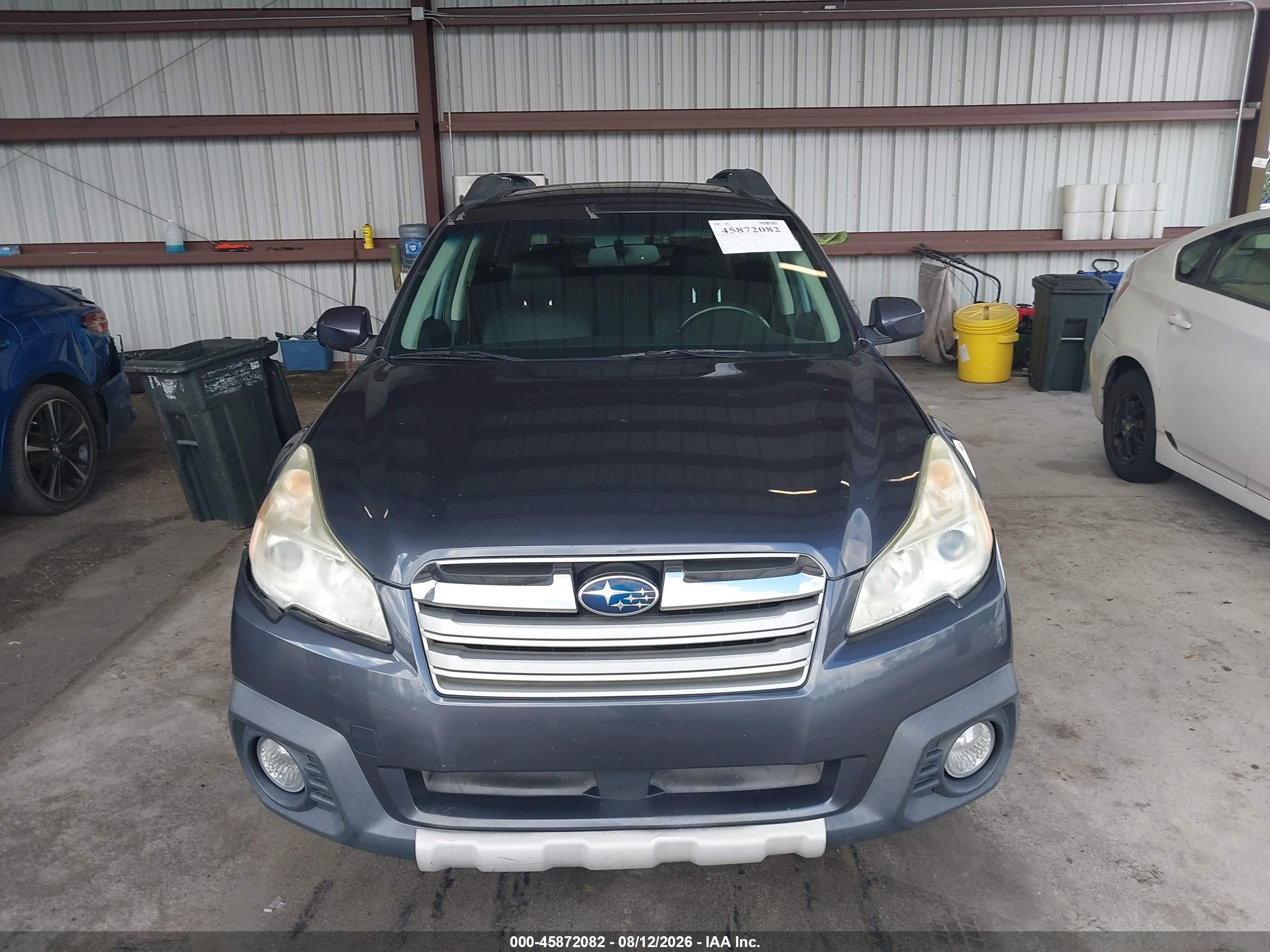 2014 Subaru Outback 2.5i Limited Gray vin: 4S4BRBLC6E3201256