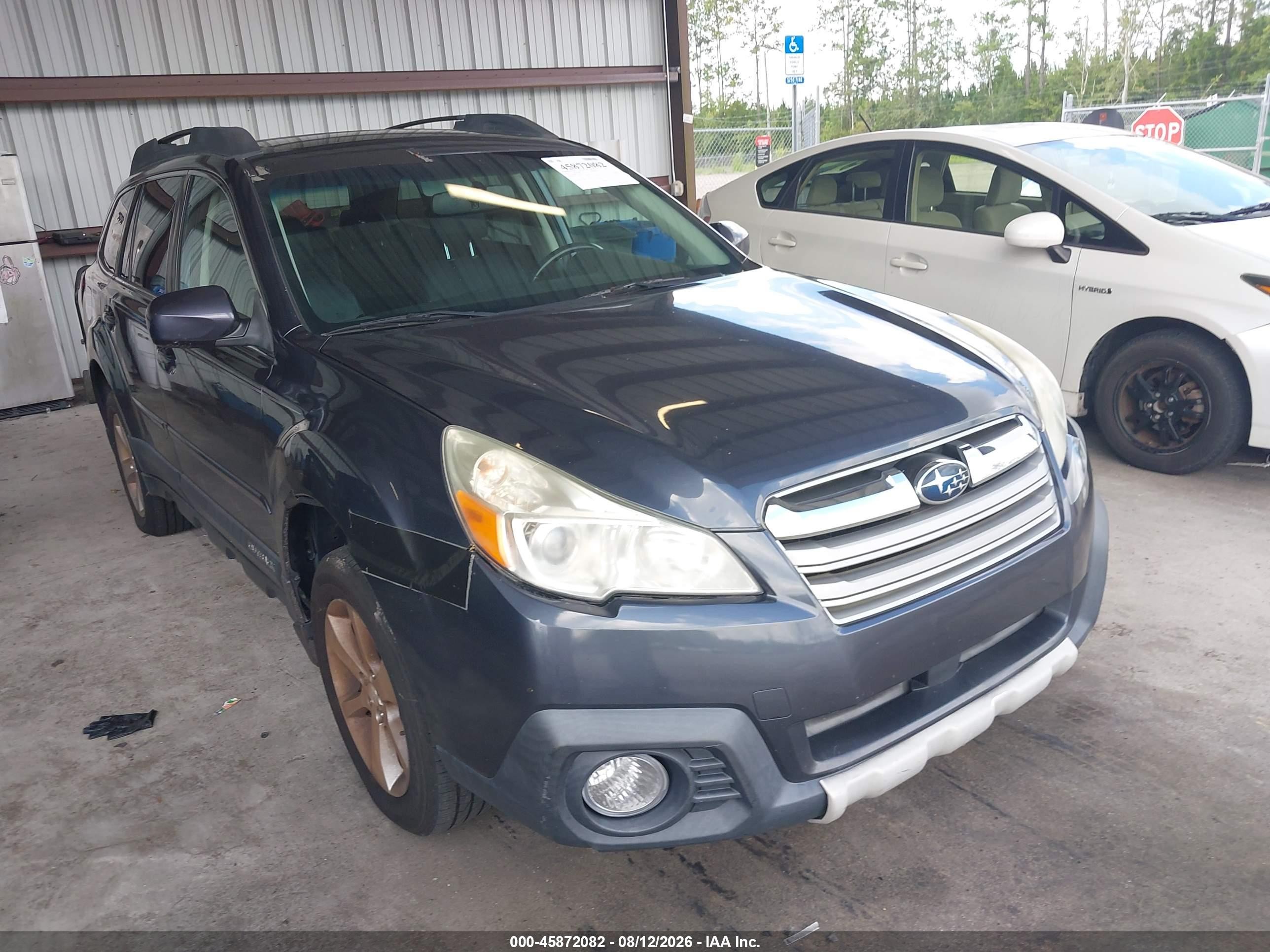 2014 Subaru Outback 2.5i Limited Gray vin: 4S4BRBLC6E3201256