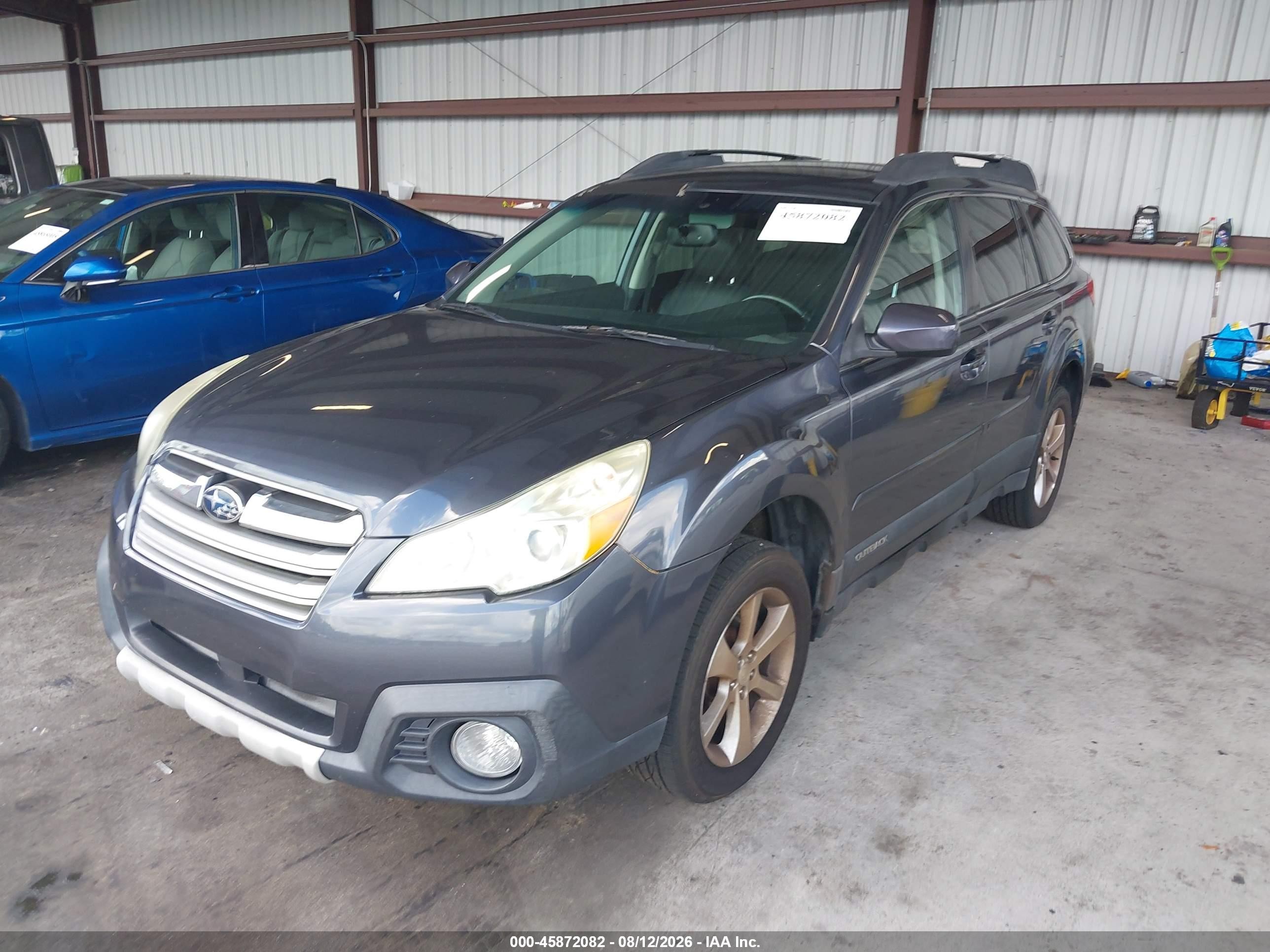 2014 Subaru Outback 2.5i Limited Gray vin: 4S4BRBLC6E3201256
