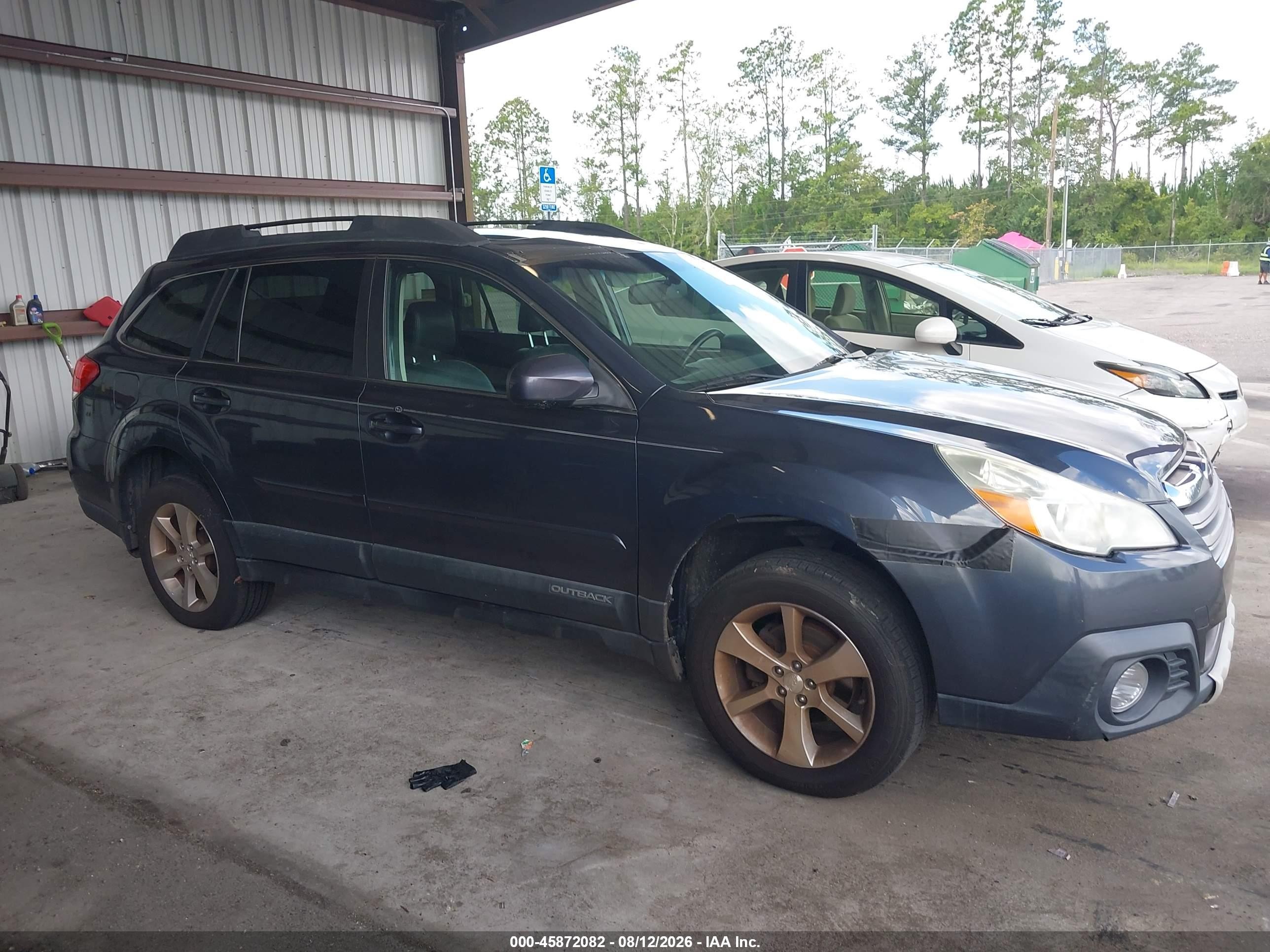 2014 Subaru Outback 2.5i Limited Gray vin: 4S4BRBLC6E3201256