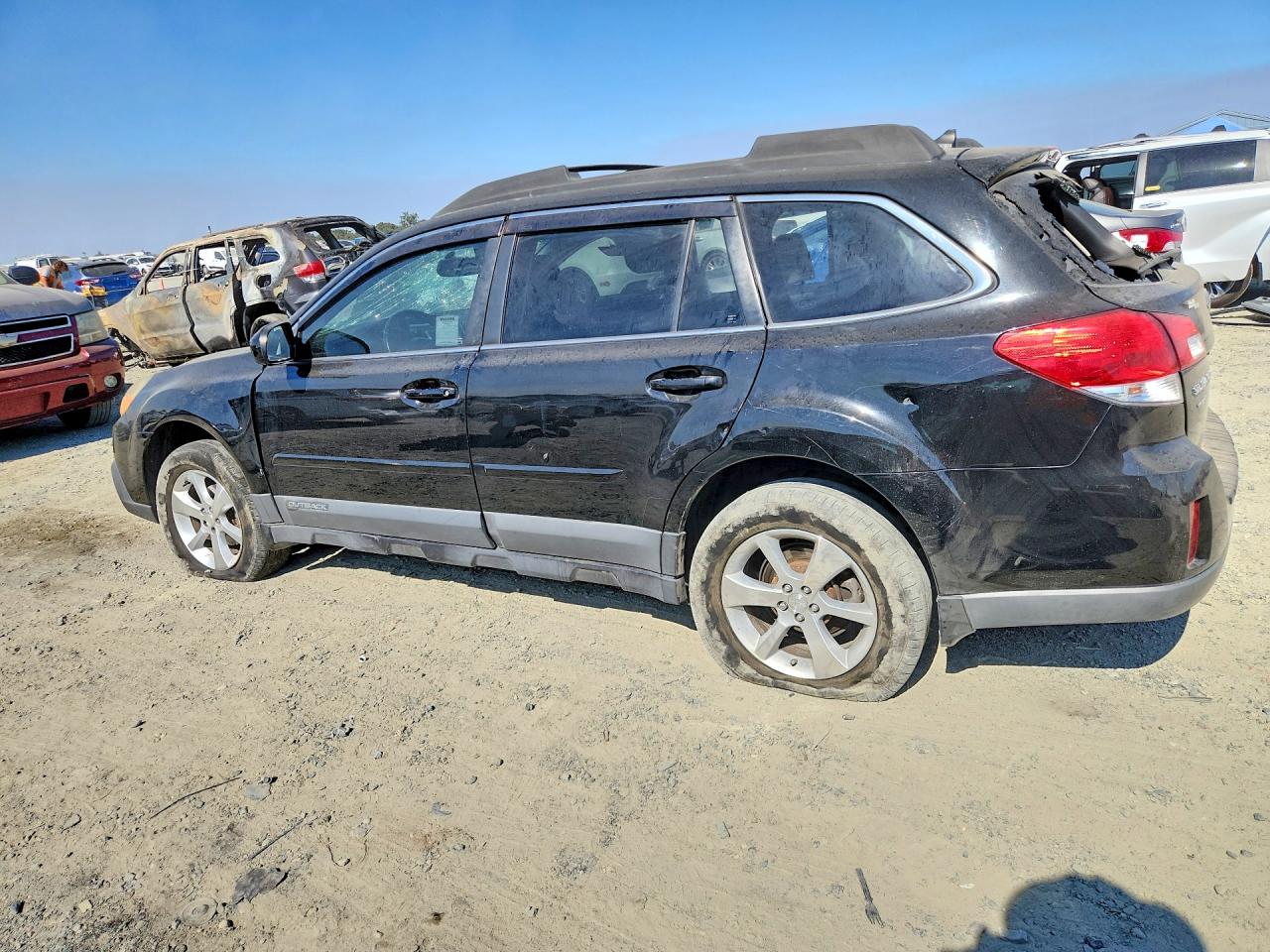 2014 Subaru Outback 2.5i Limited Black vin: 4S4BRBLC6E3251770