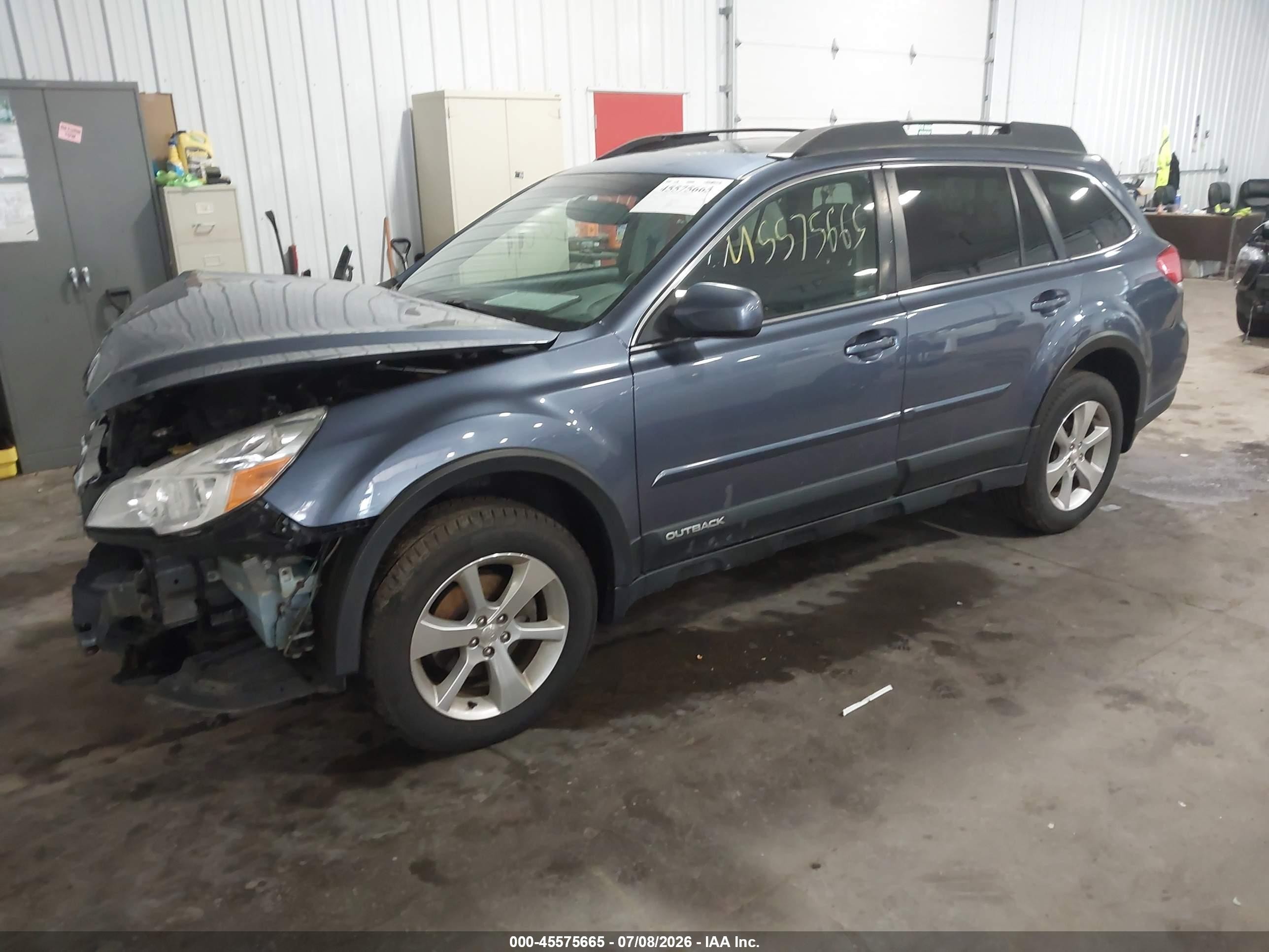 2014 Subaru Outback 2.5i Limited Синий vin: 4S4BRBLC6E3266267