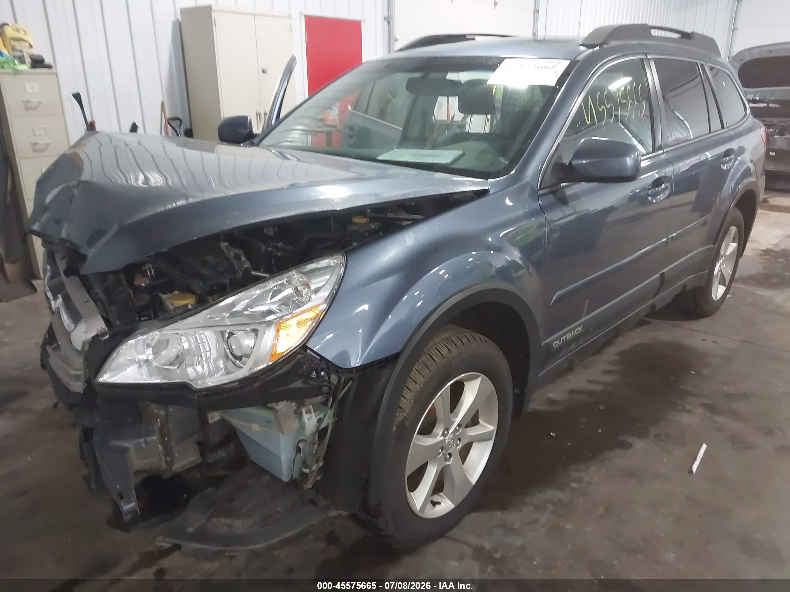 2014 Subaru Outback 2.5i Limited Синий vin: 4S4BRBLC6E3266267