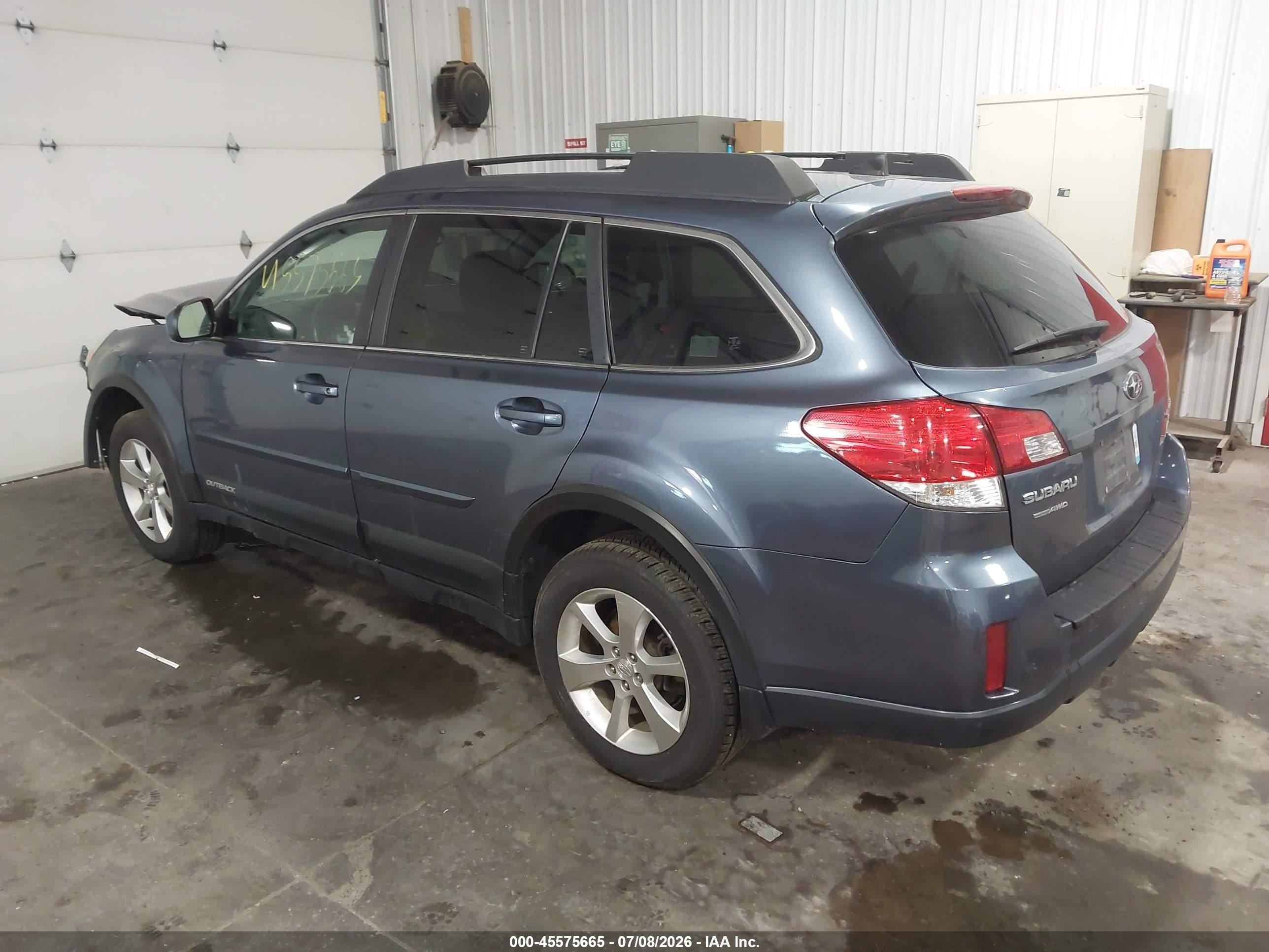 2014 Subaru Outback 2.5i Limited Синий vin: 4S4BRBLC6E3266267