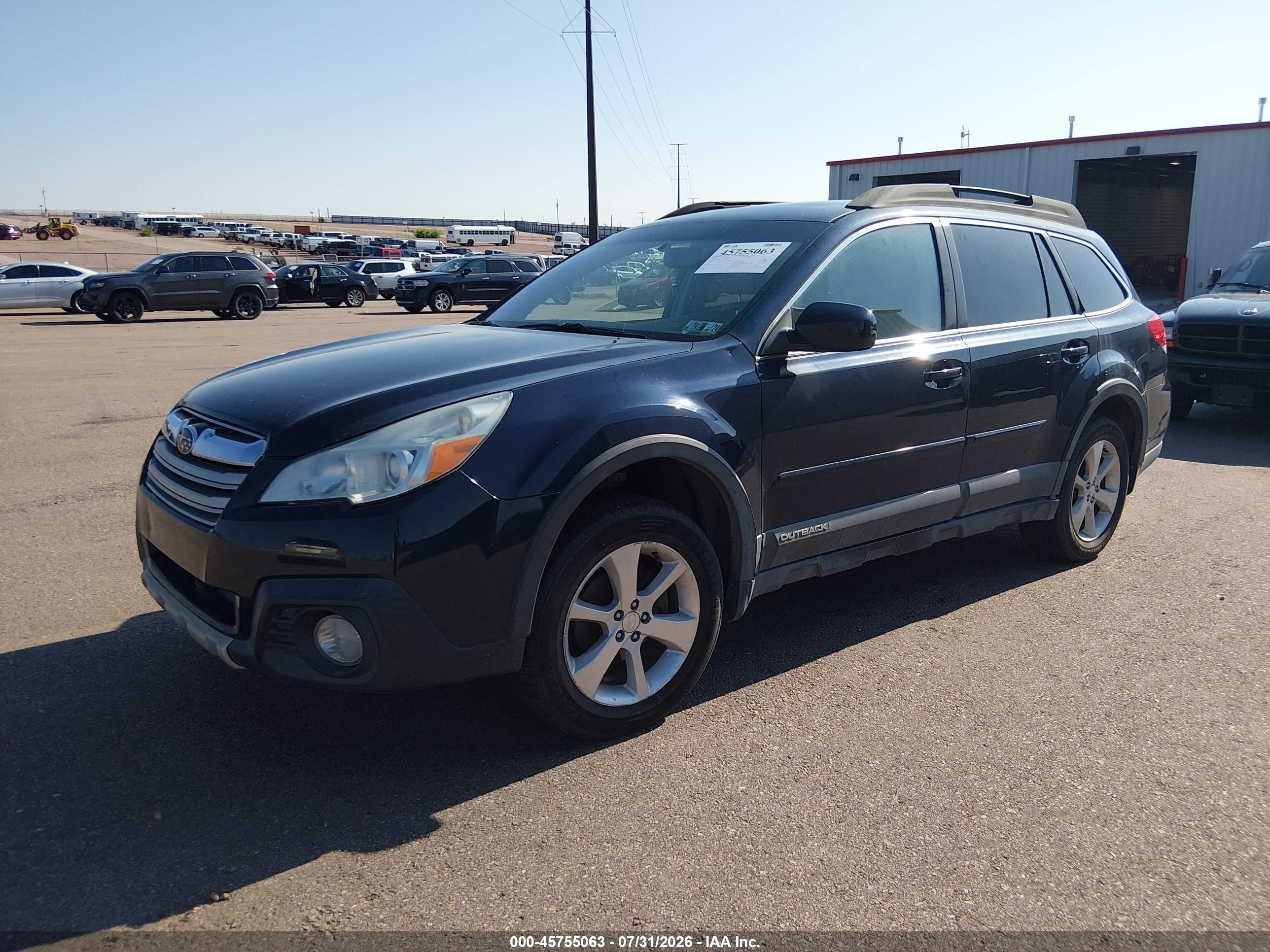 2014 Subaru Outback 2.5i Limited Синий vin: 4S4BRBLC6E3277429