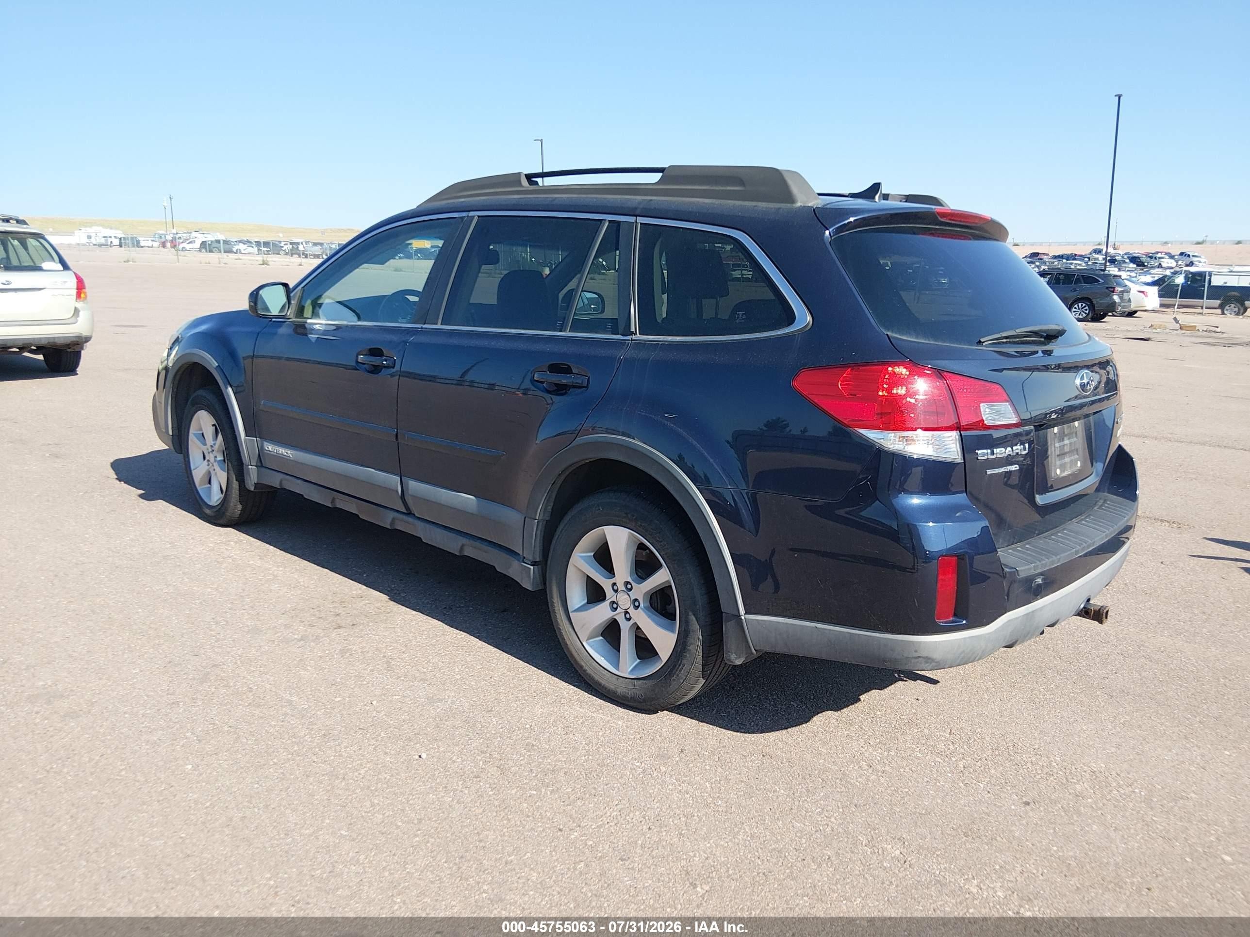 2014 Subaru Outback 2.5i Limited Синий vin: 4S4BRBLC6E3277429