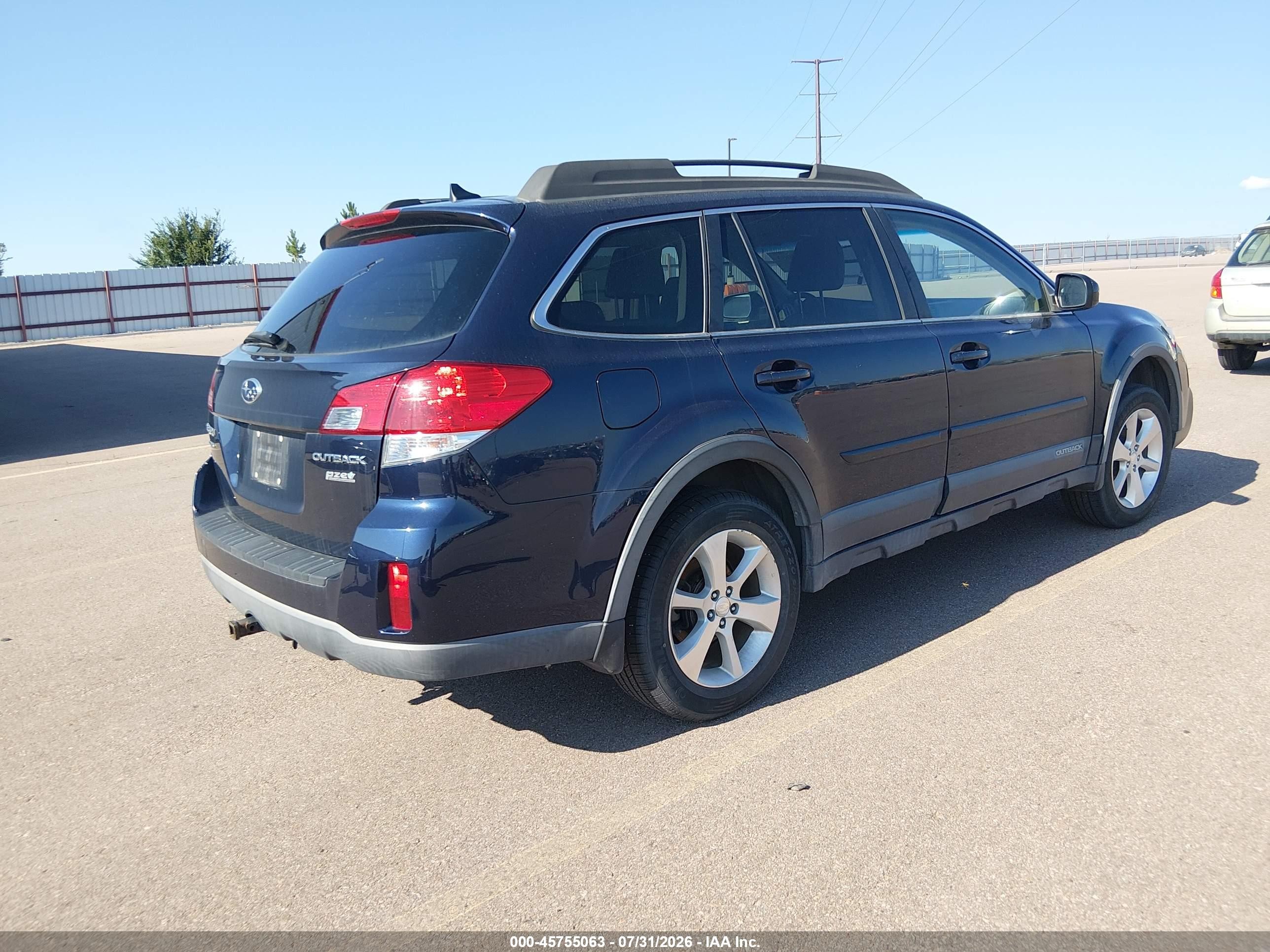2014 Subaru Outback 2.5i Limited Синий vin: 4S4BRBLC6E3277429