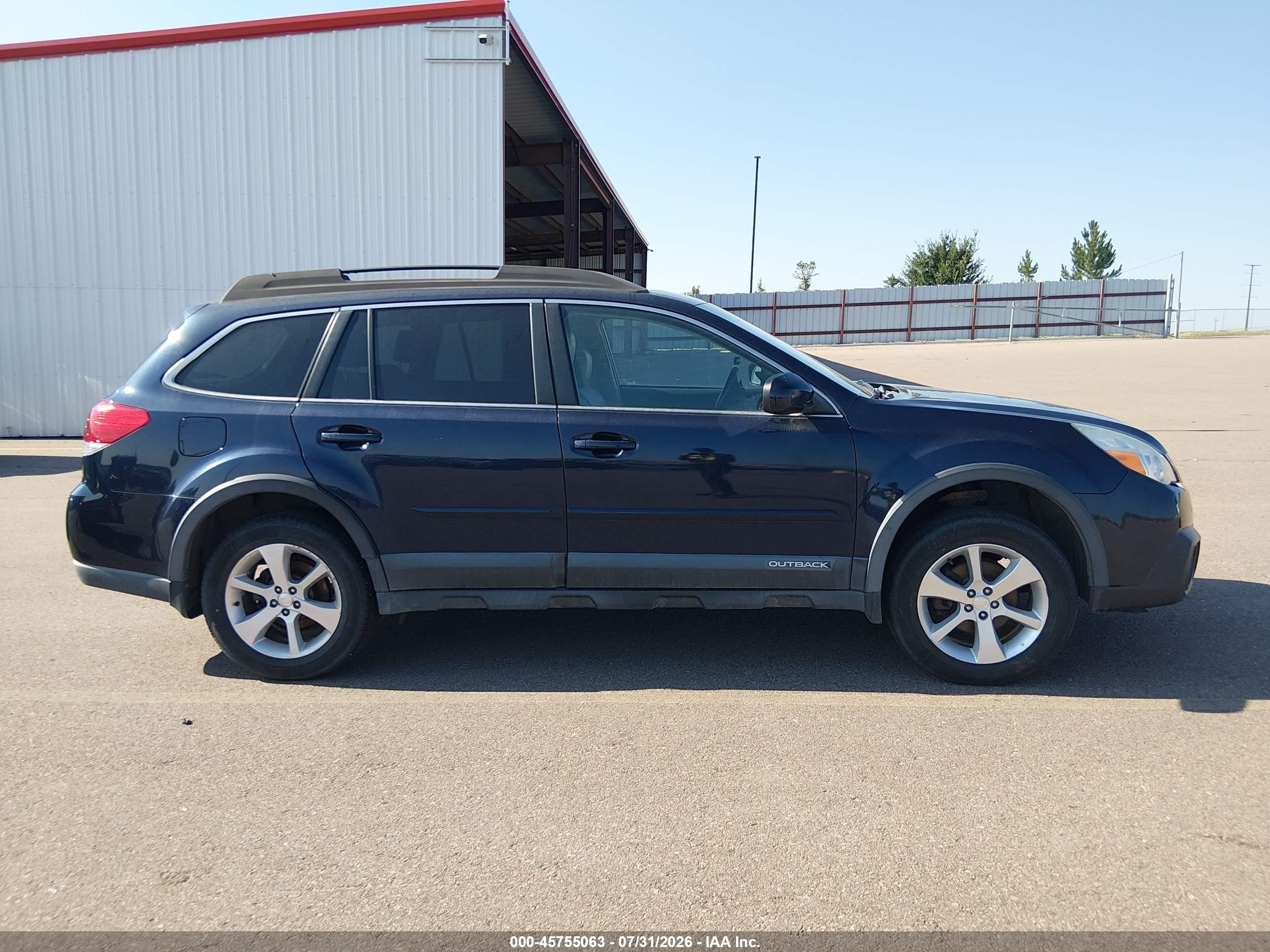 2014 Subaru Outback 2.5i Limited Синий vin: 4S4BRBLC6E3277429