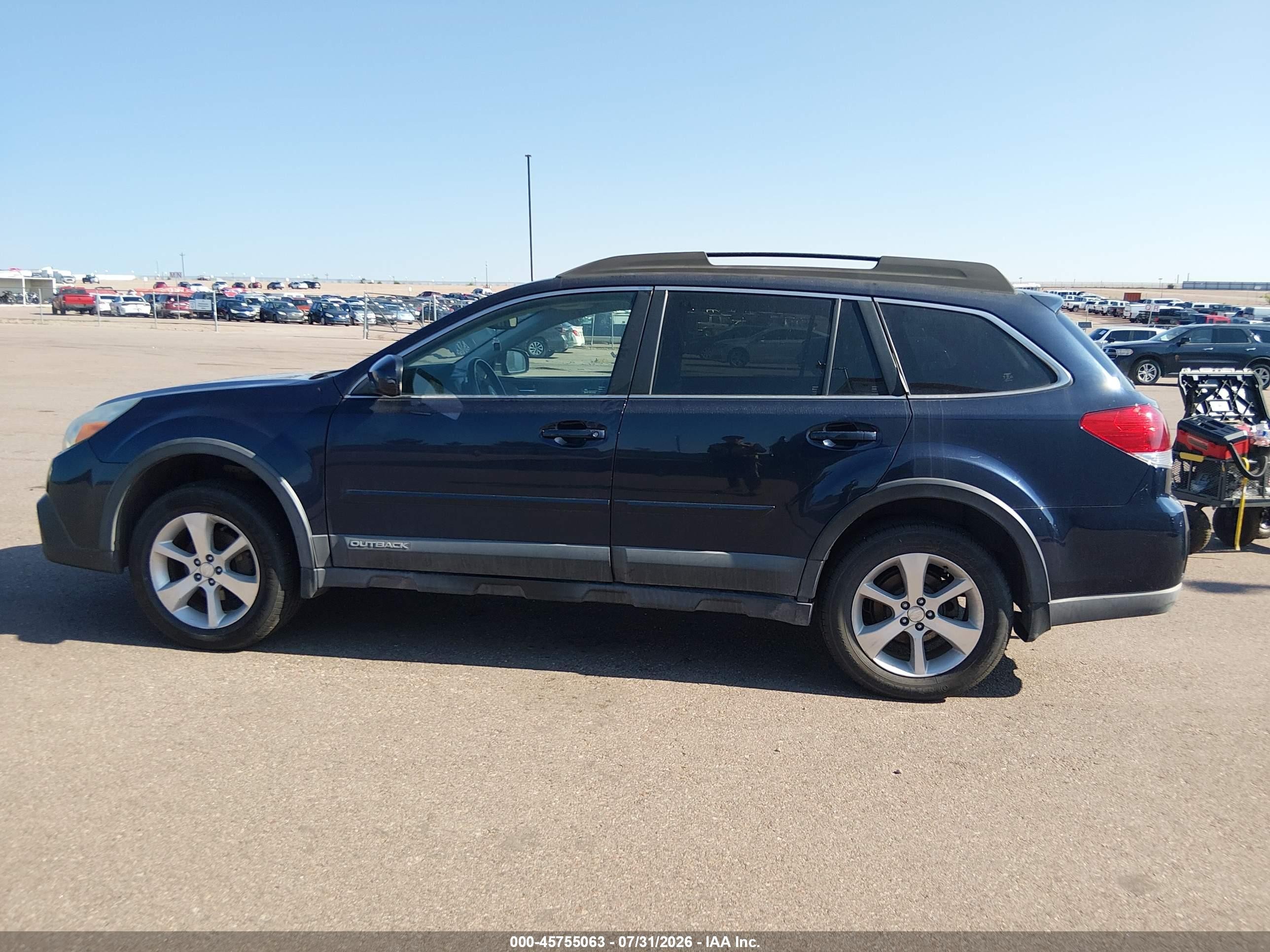 2014 Subaru Outback 2.5i Limited Синий vin: 4S4BRBLC6E3277429