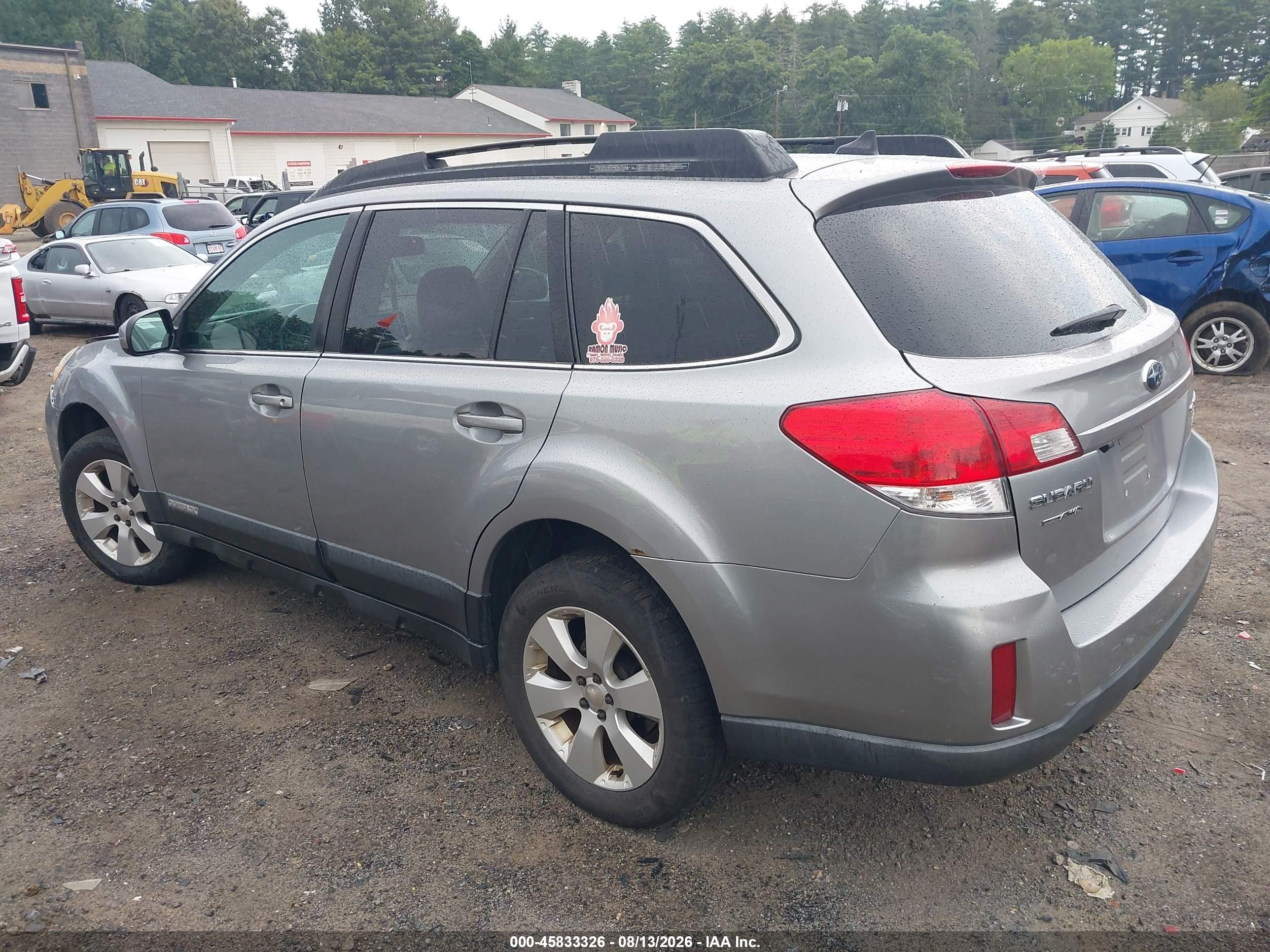 2011 Subaru Outback 2.5i Limited Silver vin: 4S4BRBLC7B3351890
