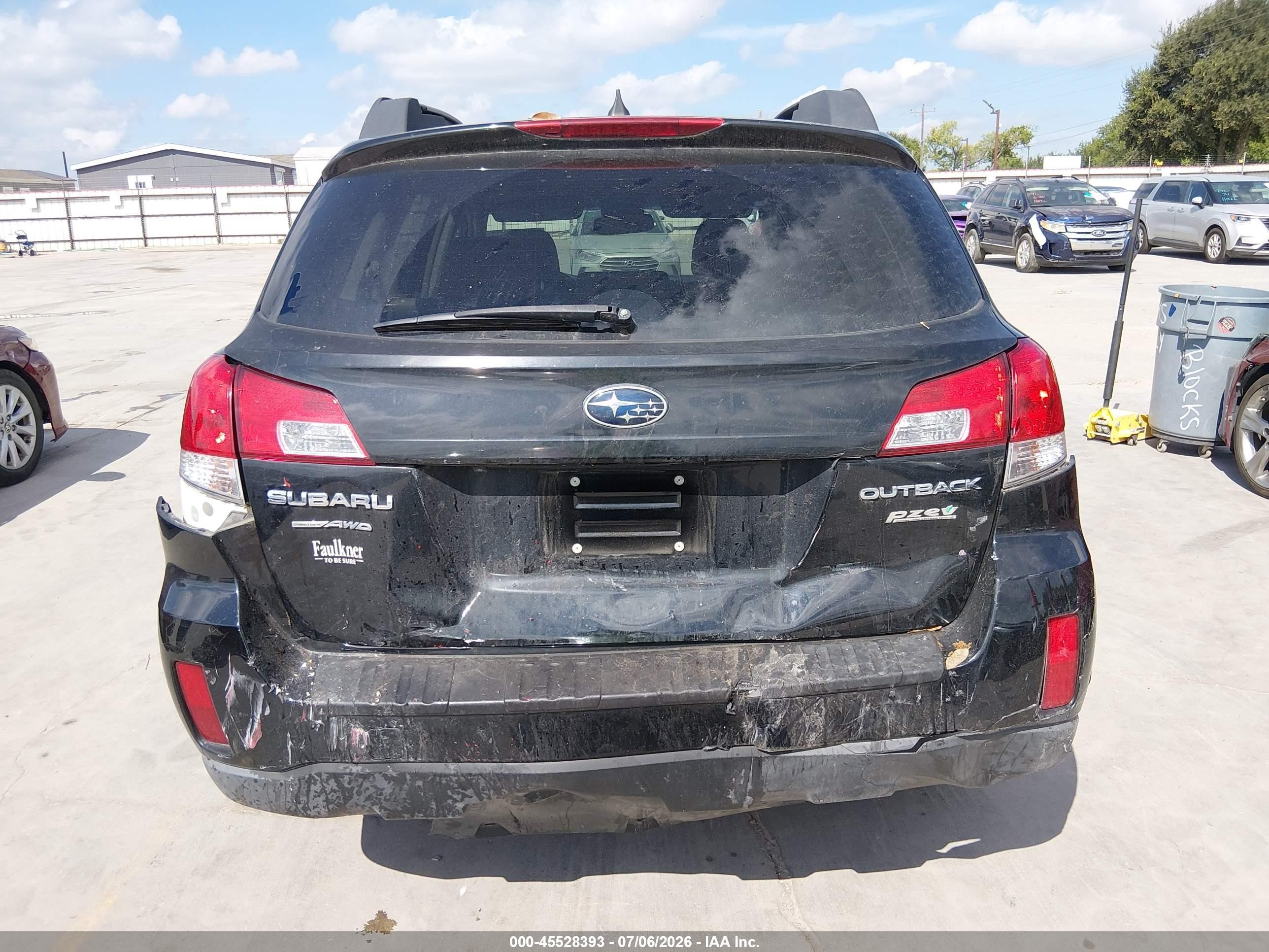 2012 Subaru Outback 2.5i Limited Black vin: 4S4BRBLC7C3278151