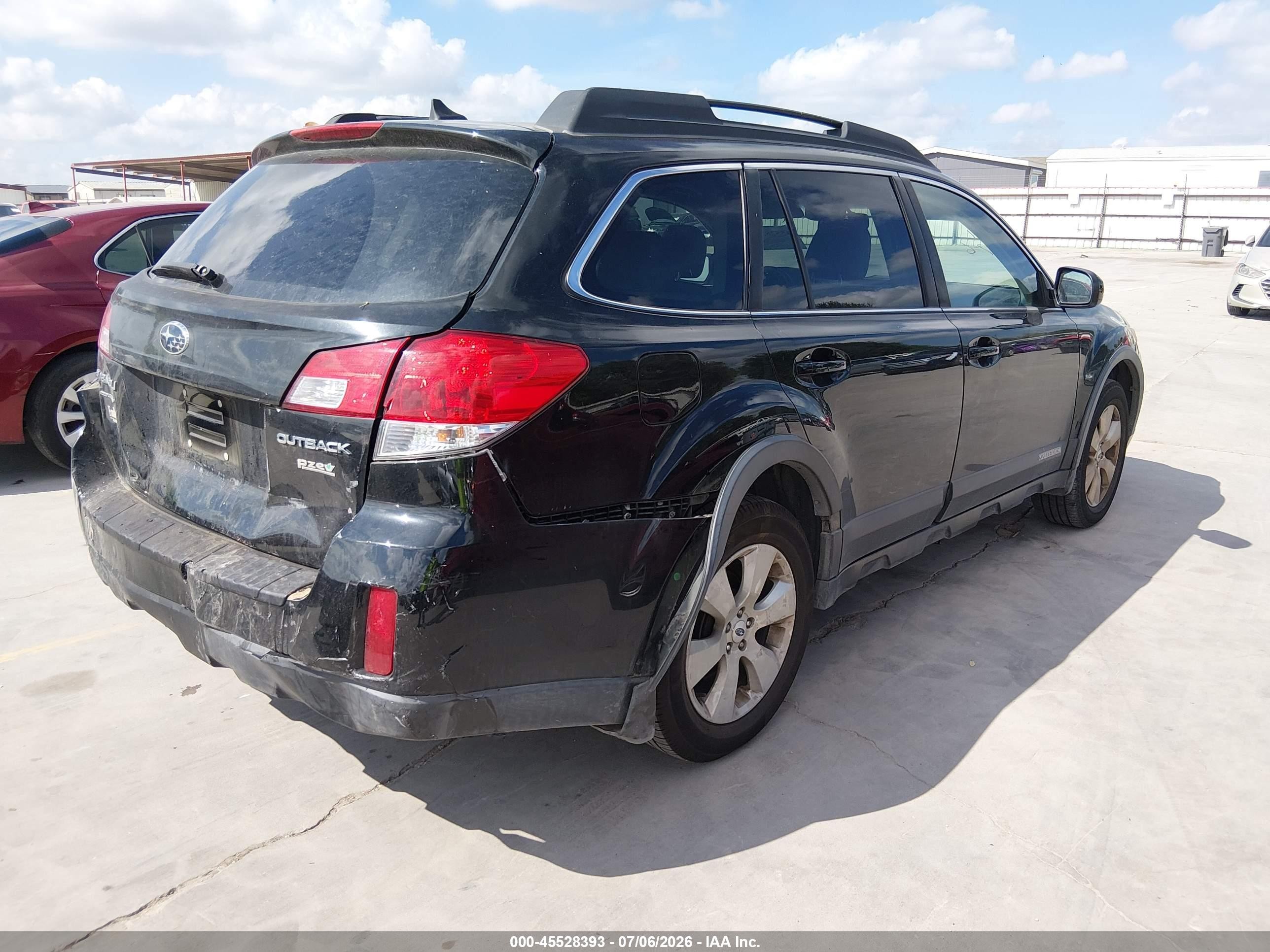 2012 Subaru Outback 2.5i Limited Black vin: 4S4BRBLC7C3278151