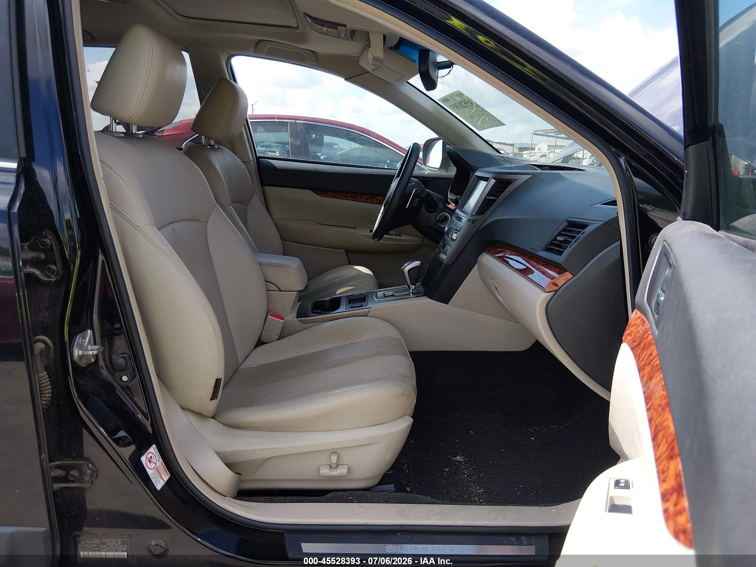 2012 Subaru Outback 2.5i Limited Black vin: 4S4BRBLC7C3278151