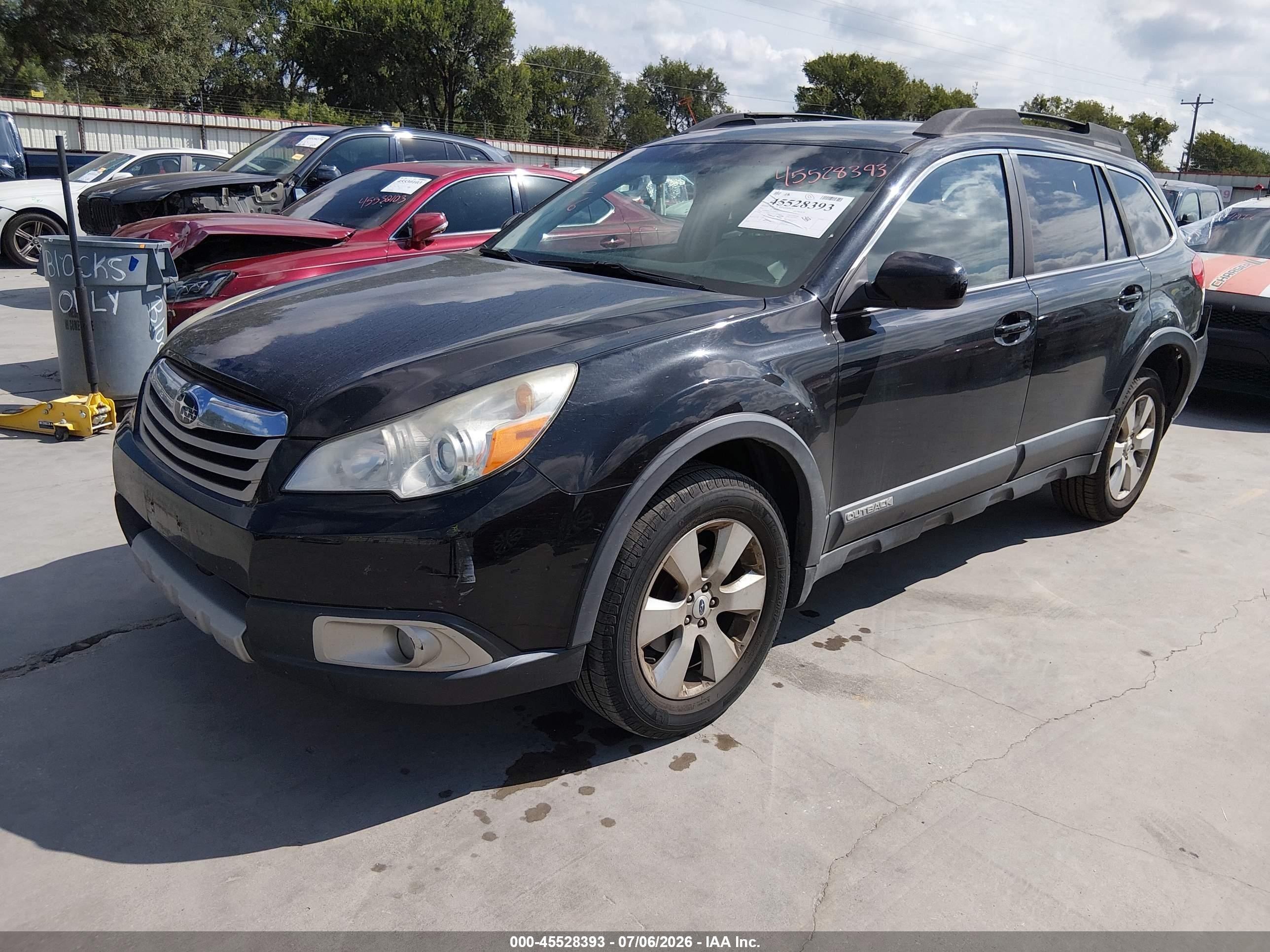 2012 Subaru Outback 2.5i Limited Black vin: 4S4BRBLC7C3278151