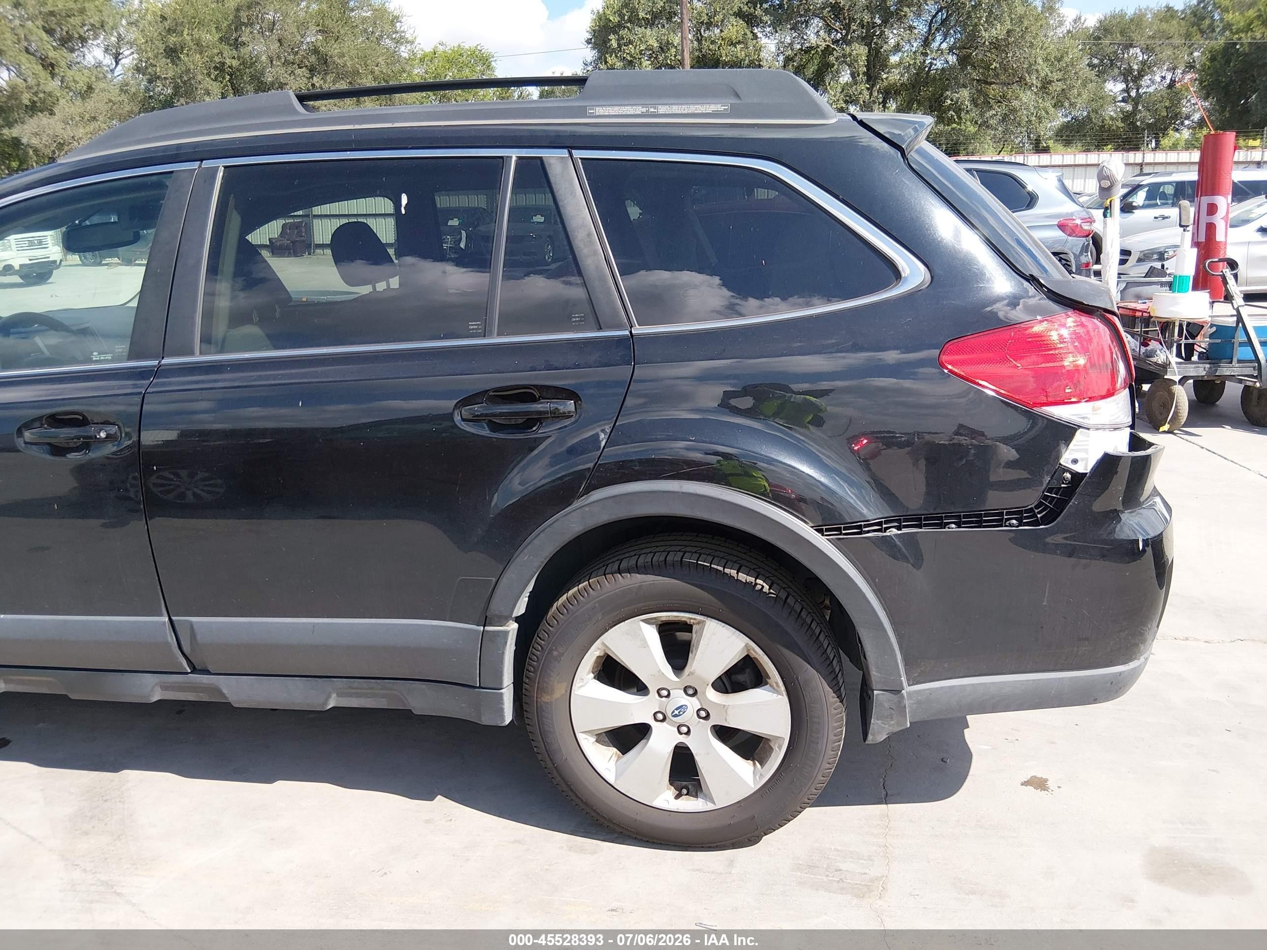 2012 Subaru Outback 2.5i Limited Black vin: 4S4BRBLC7C3278151