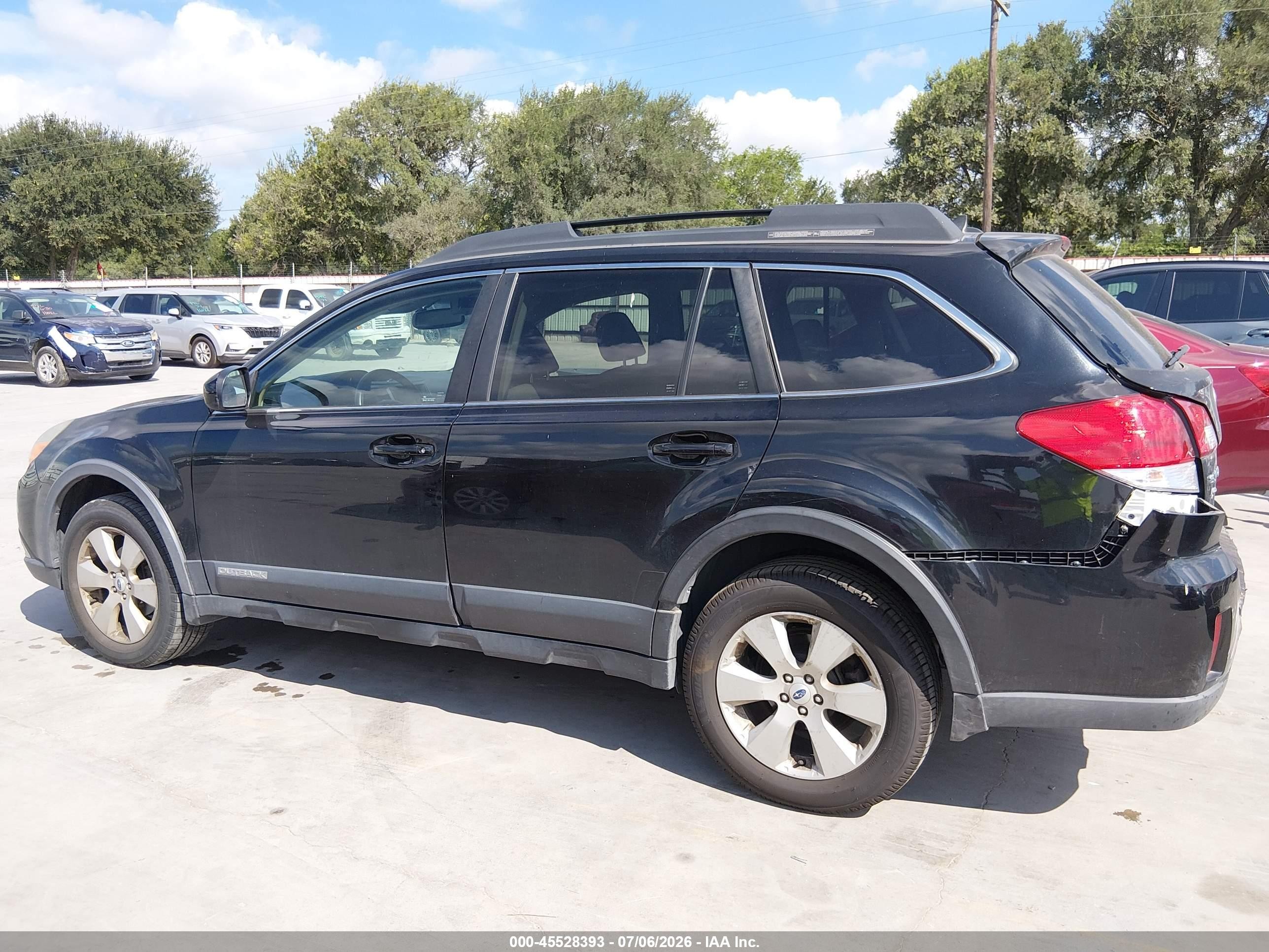 2012 Subaru Outback 2.5i Limited Black vin: 4S4BRBLC7C3278151