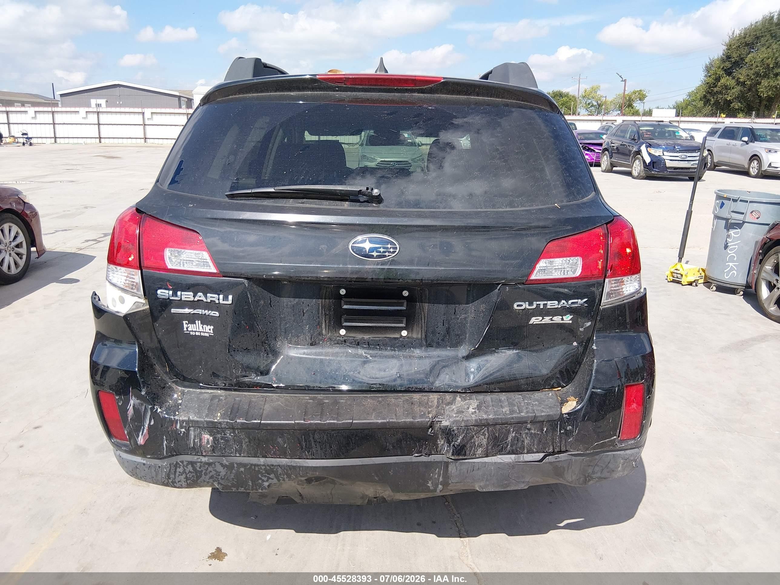 2012 Subaru Outback 2.5i Limited Black vin: 4S4BRBLC7C3278151