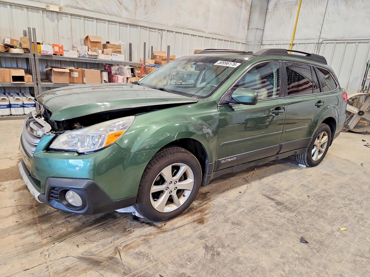2014 Subaru Outback 2.5i Limited Green vin: 4S4BRBLC7E3255018