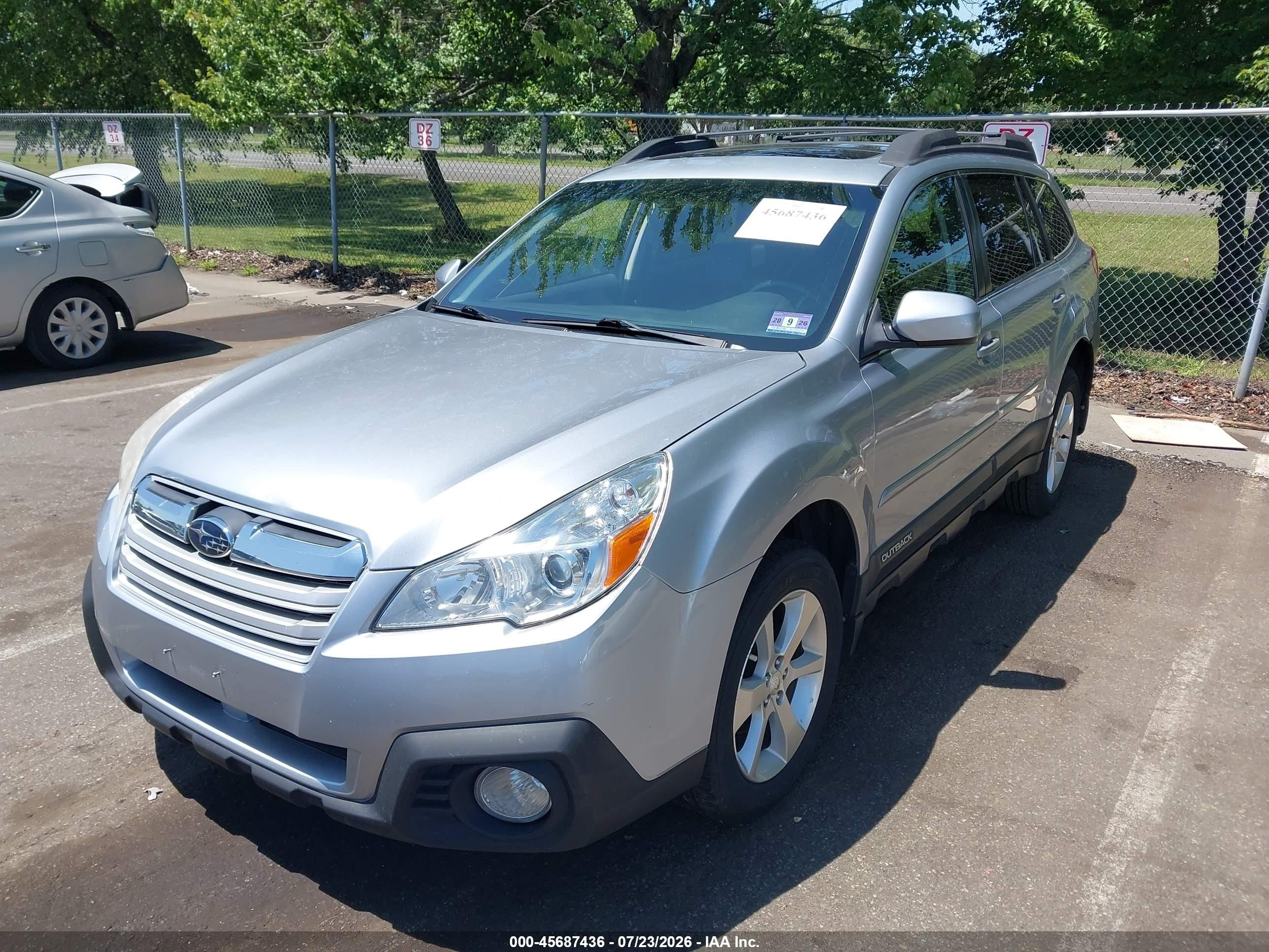 2014 Subaru Outback 2.5i Limited Gray vin: 4S4BRBLC8E3209245