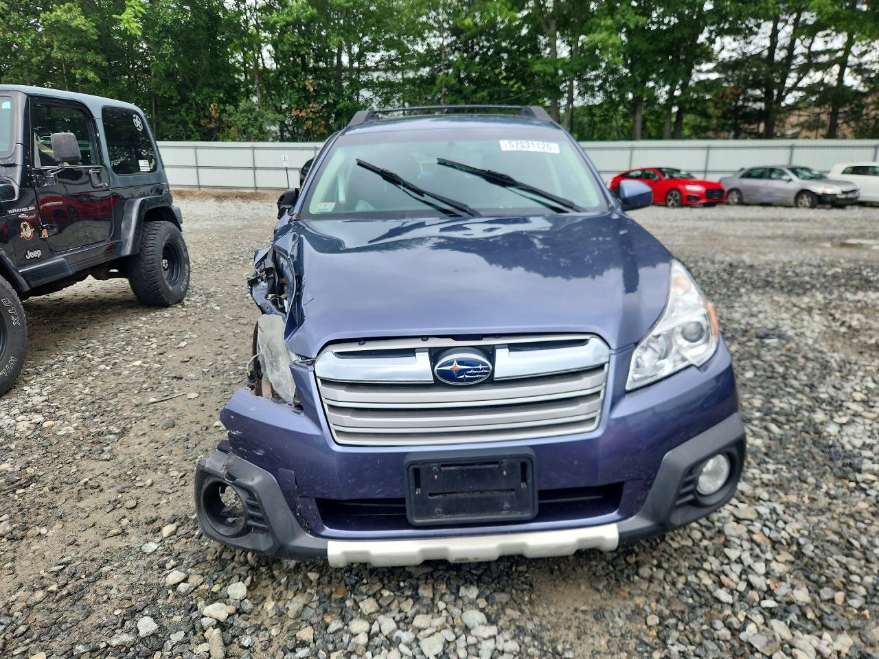 2014 Subaru Outback 2.5i Limited Синий vin: 4S4BRBLC8E3270496