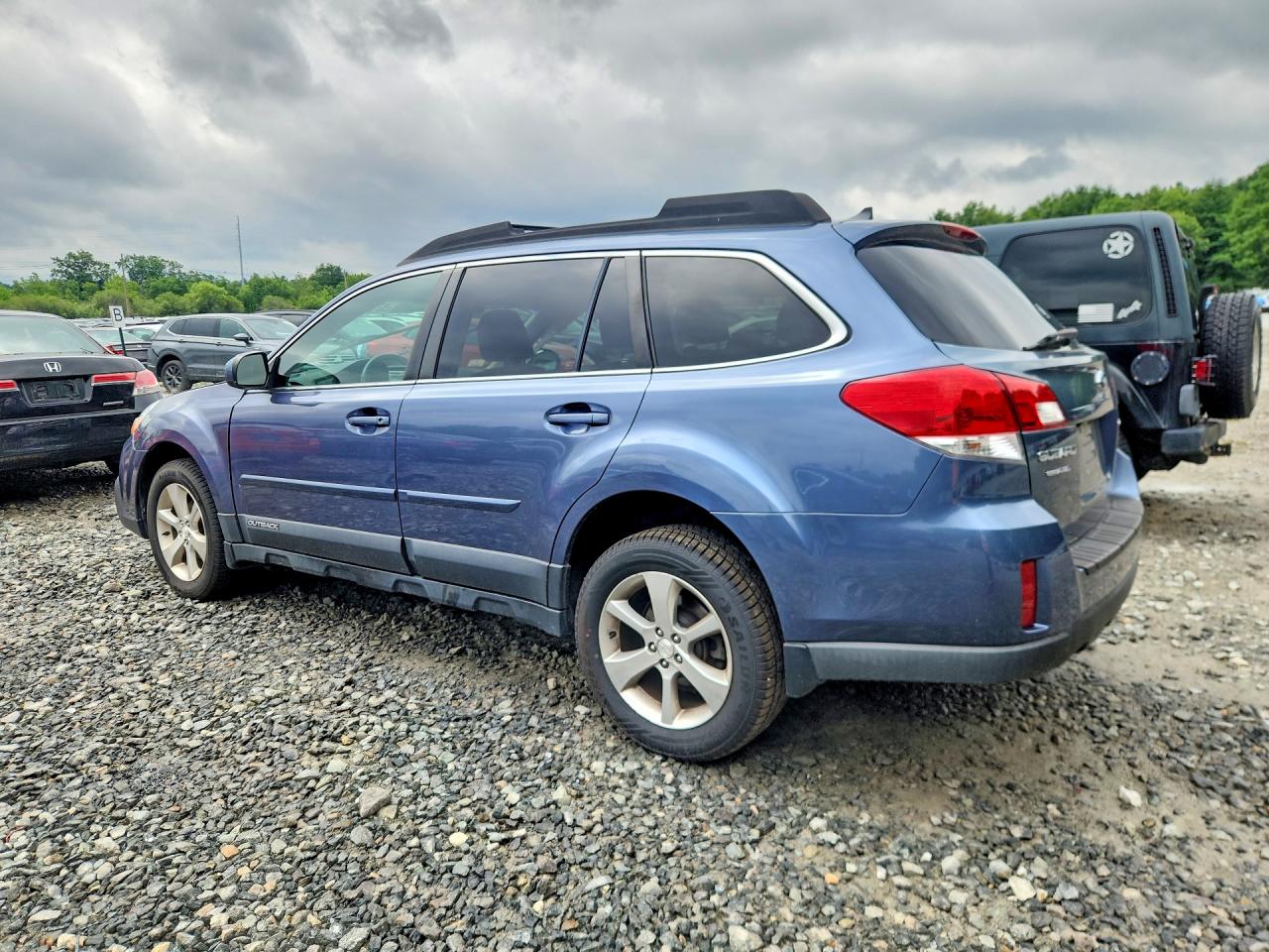 2014 Subaru Outback 2.5i Limited Синий vin: 4S4BRBLC8E3270496