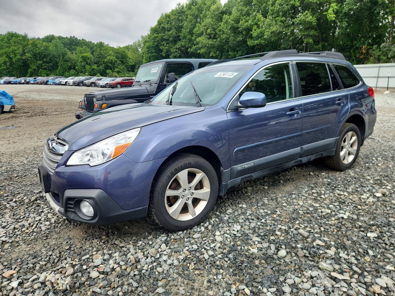 2014 Subaru Outback 2.5i Limited Синий vin: 4S4BRBLC8E3270496