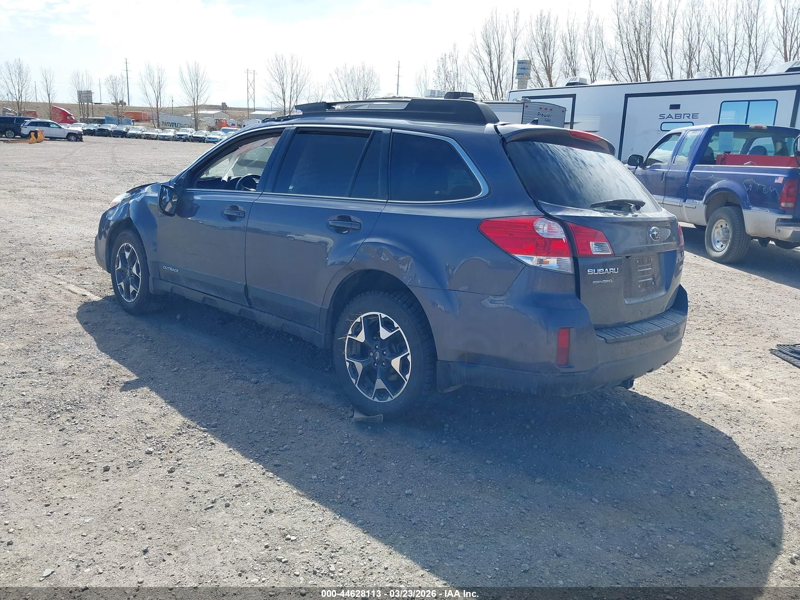 2014 Subaru Outback 2.5i Limited Dark Blue vin: 4S4BRBLC8E3321852