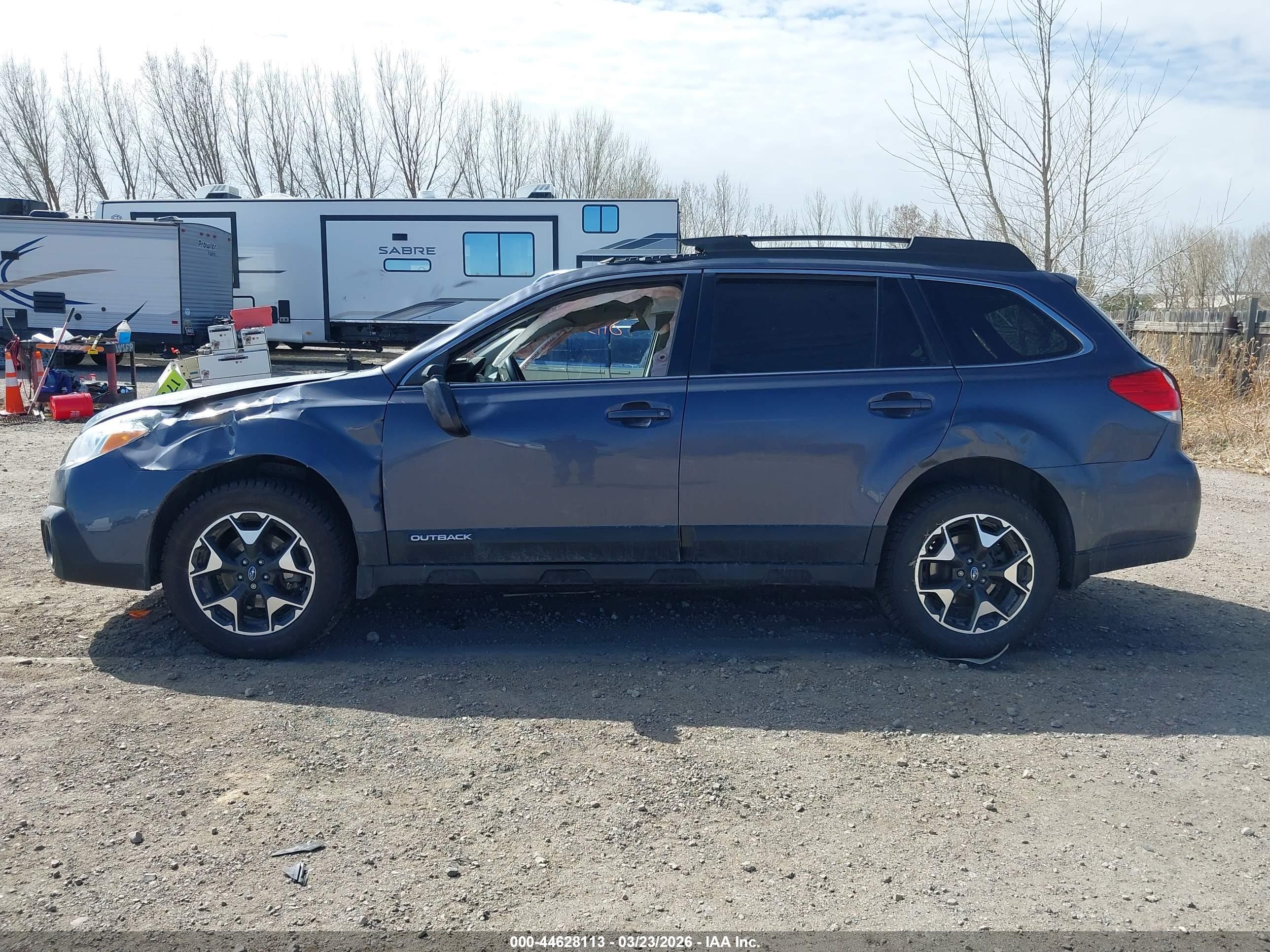 2014 Subaru Outback 2.5i Limited Dark Blue vin: 4S4BRBLC8E3321852