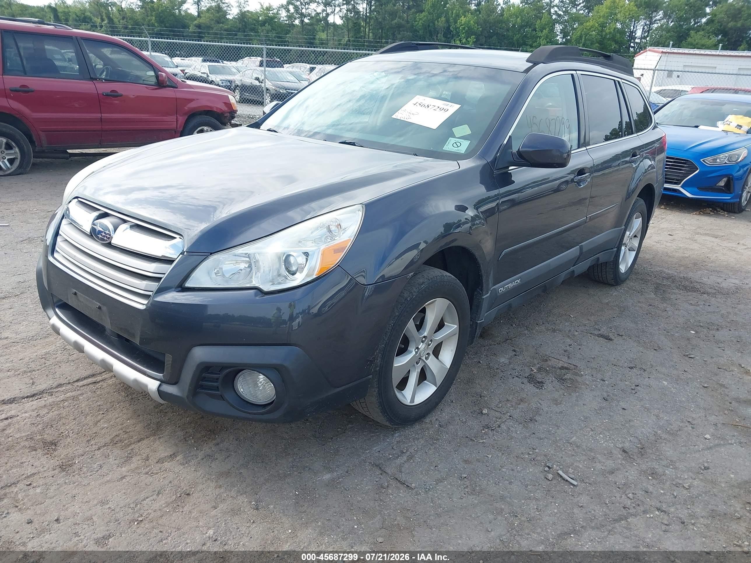 2013 Subaru Outback 2.5i Limited Gray vin: 4S4BRBLC9D3289931