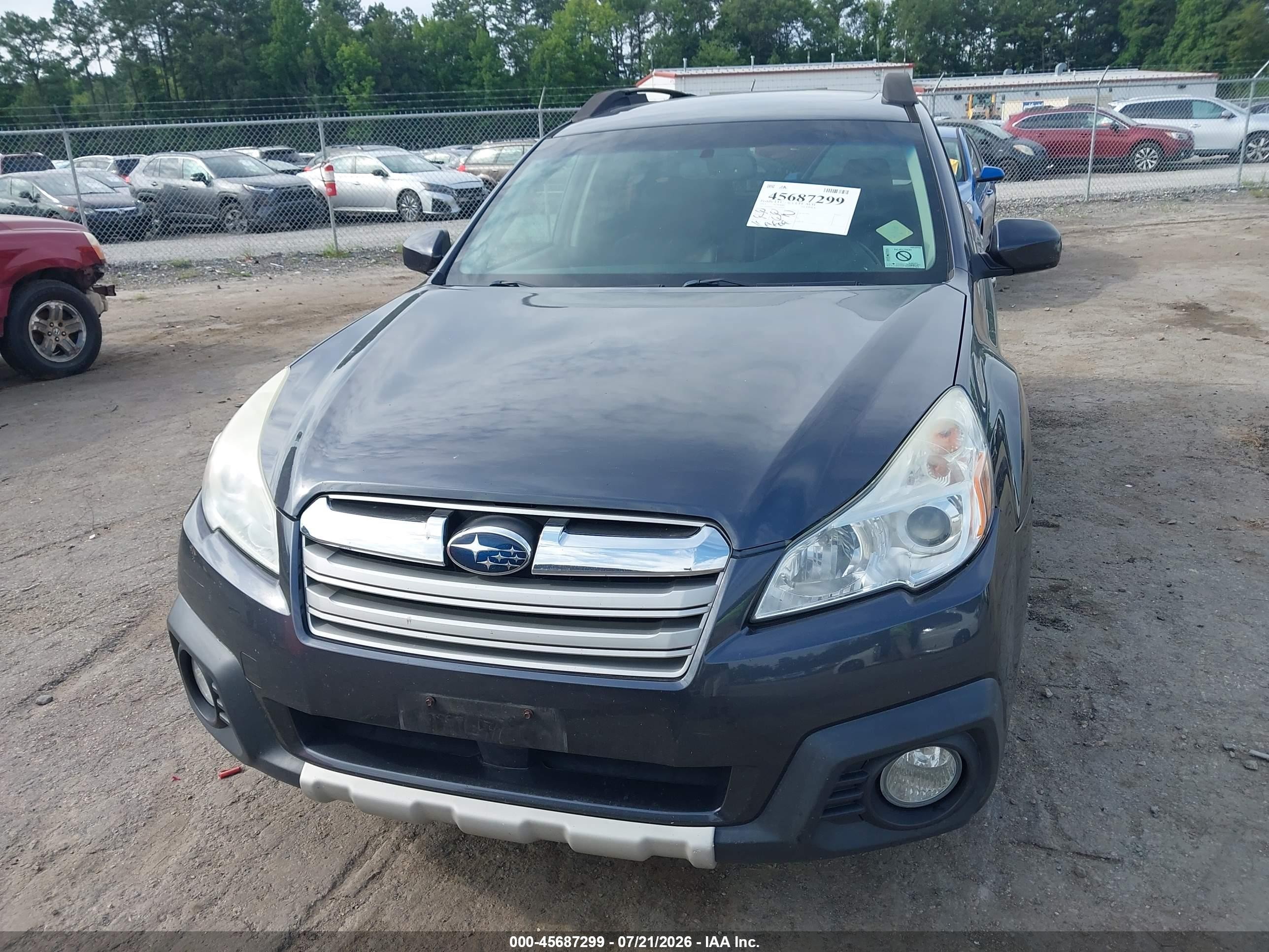 2013 Subaru Outback 2.5i Limited Gray vin: 4S4BRBLC9D3289931