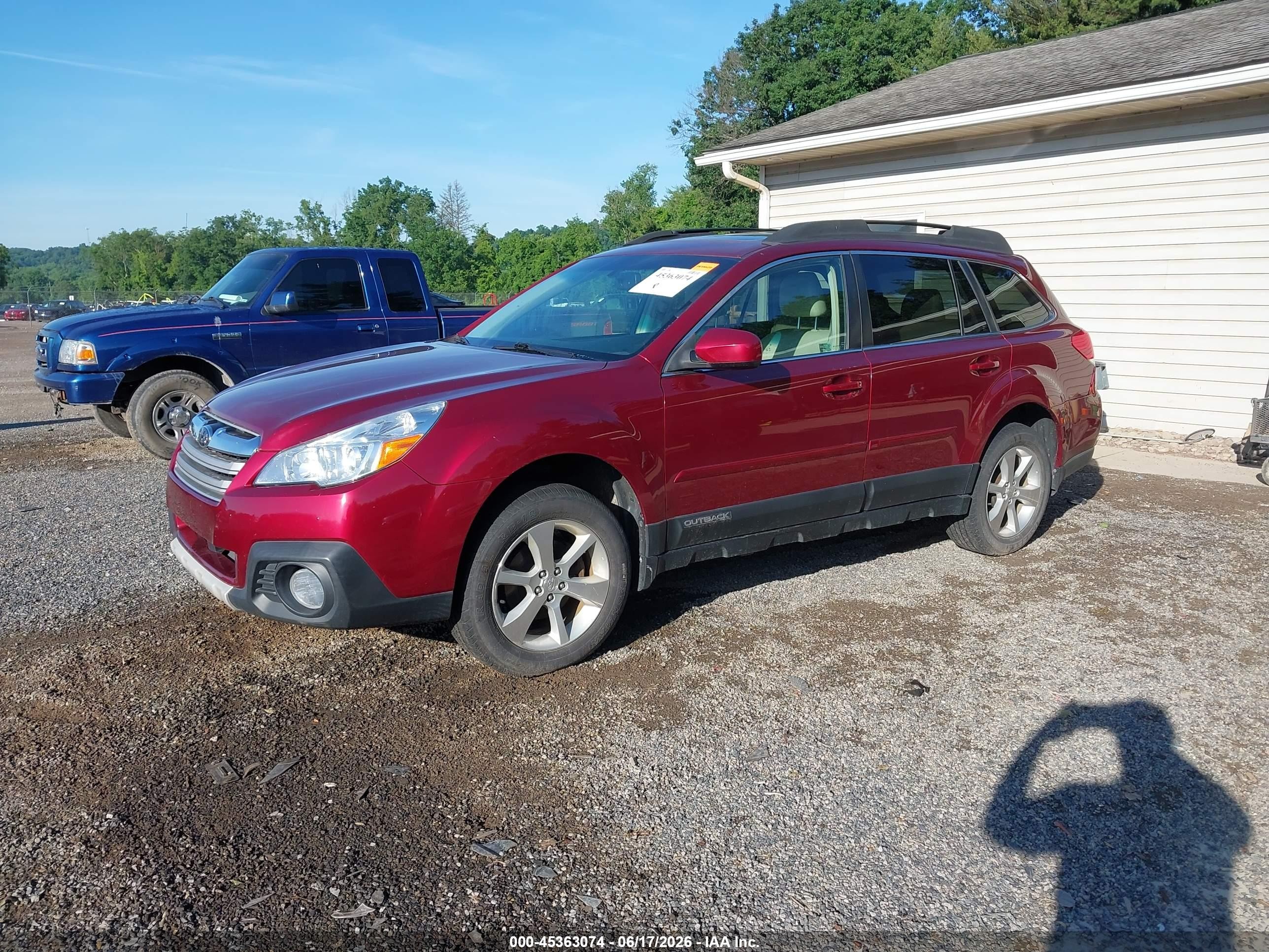 2013 Subaru Outback 2.5i Limited Красный vin: 4S4BRBLCXD3214686