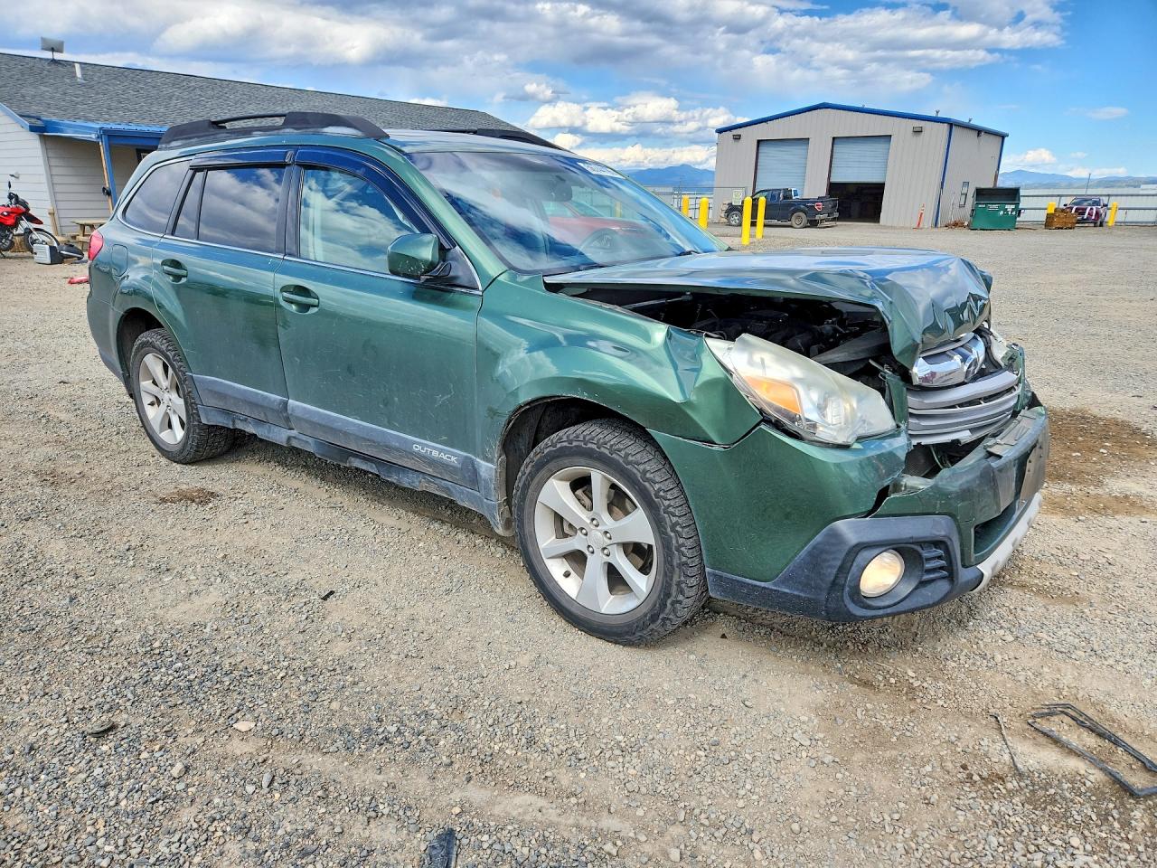 2013 Subaru Outback 2.5i Limited Green vin: 4S4BRBLCXD3260776