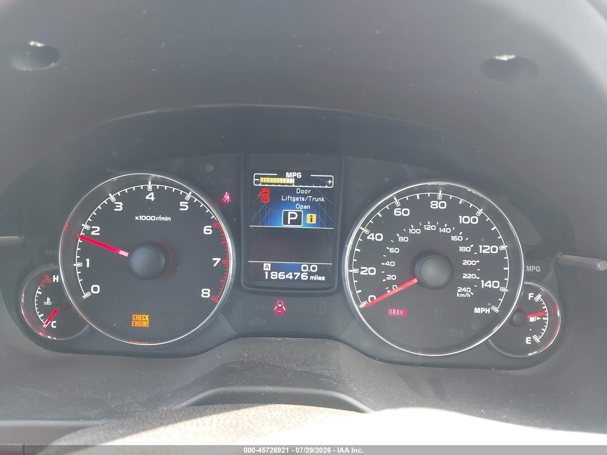 2014 Subaru Outback 2.5i Limited Champagne vin: 4S4BRBLCXE3221655