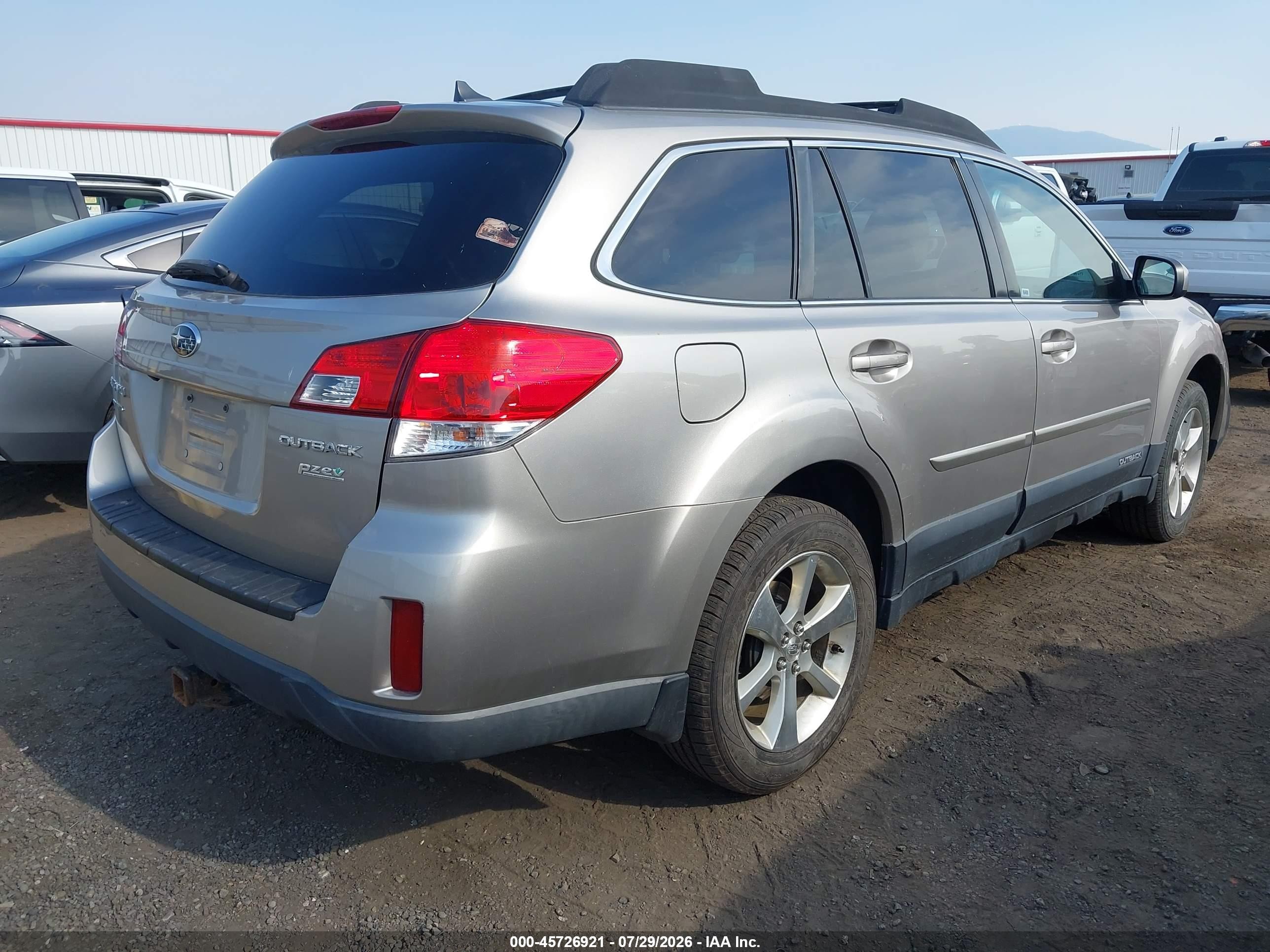 2014 Subaru Outback 2.5i Limited Champagne vin: 4S4BRBLCXE3221655