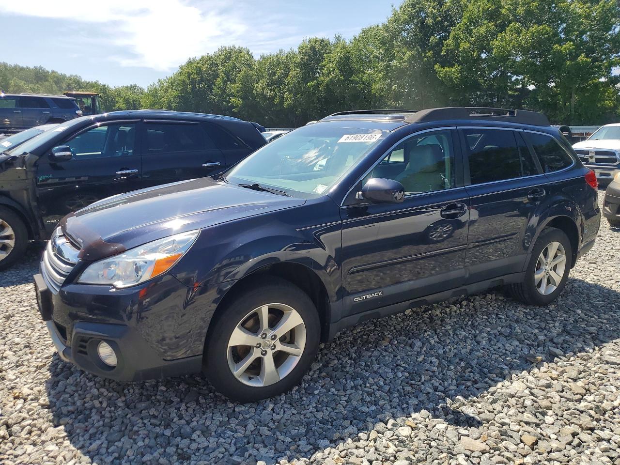 2014 Subaru Outback 2.5i Limited Blue vin: 4S4BRBMC6E3215253
