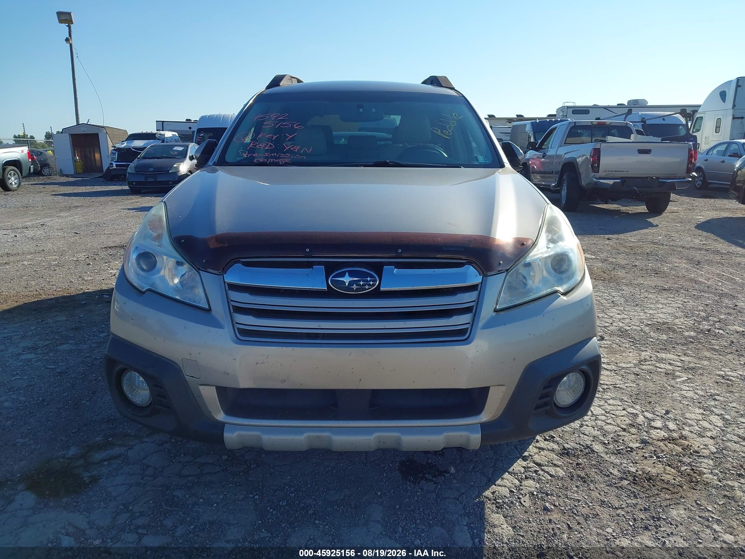 2014 Subaru Outback 2.5i Limited Tan vin: 4S4BRBMC6E3236295