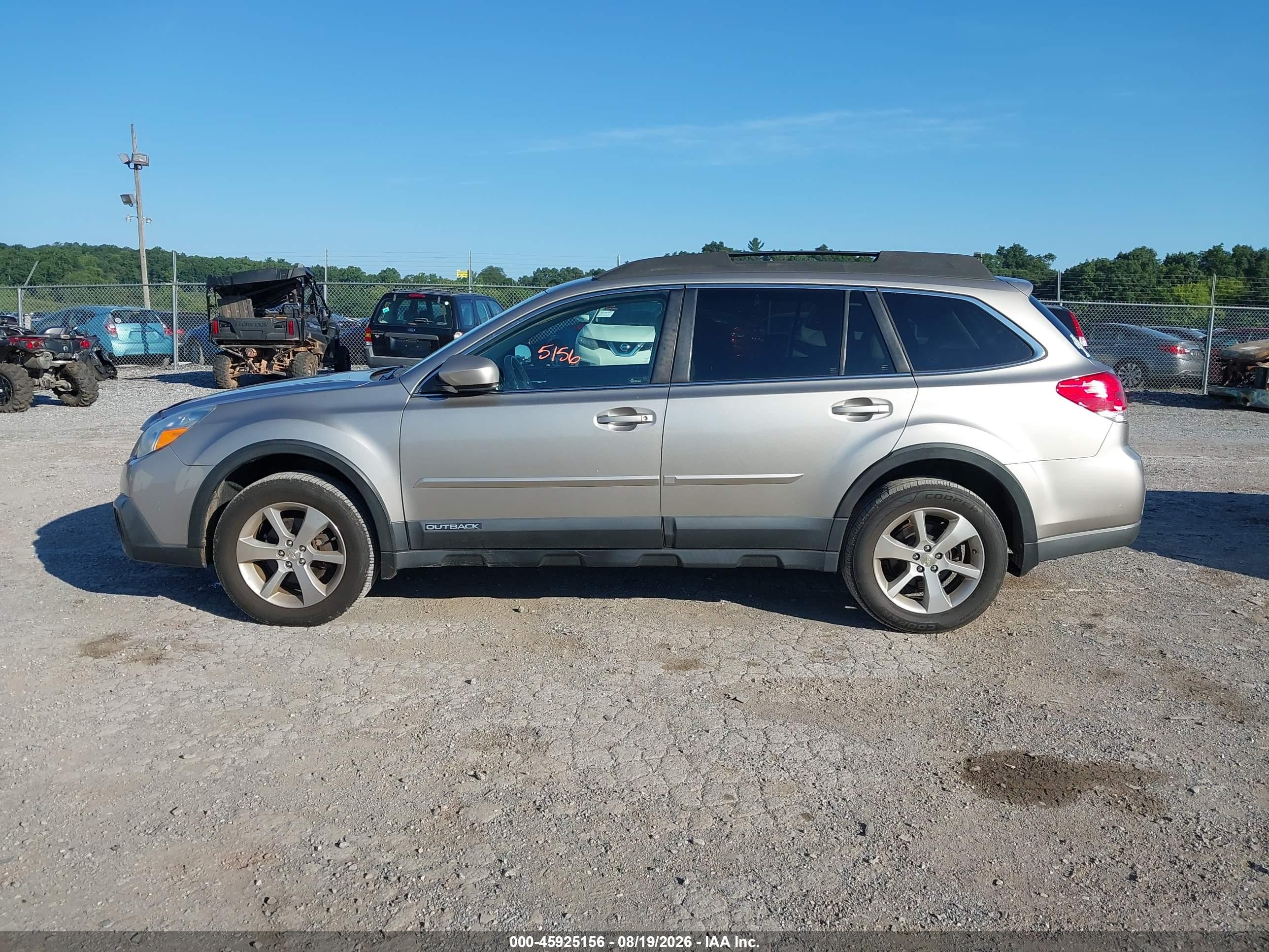 2014 Subaru Outback 2.5i Limited Tan vin: 4S4BRBMC6E3236295