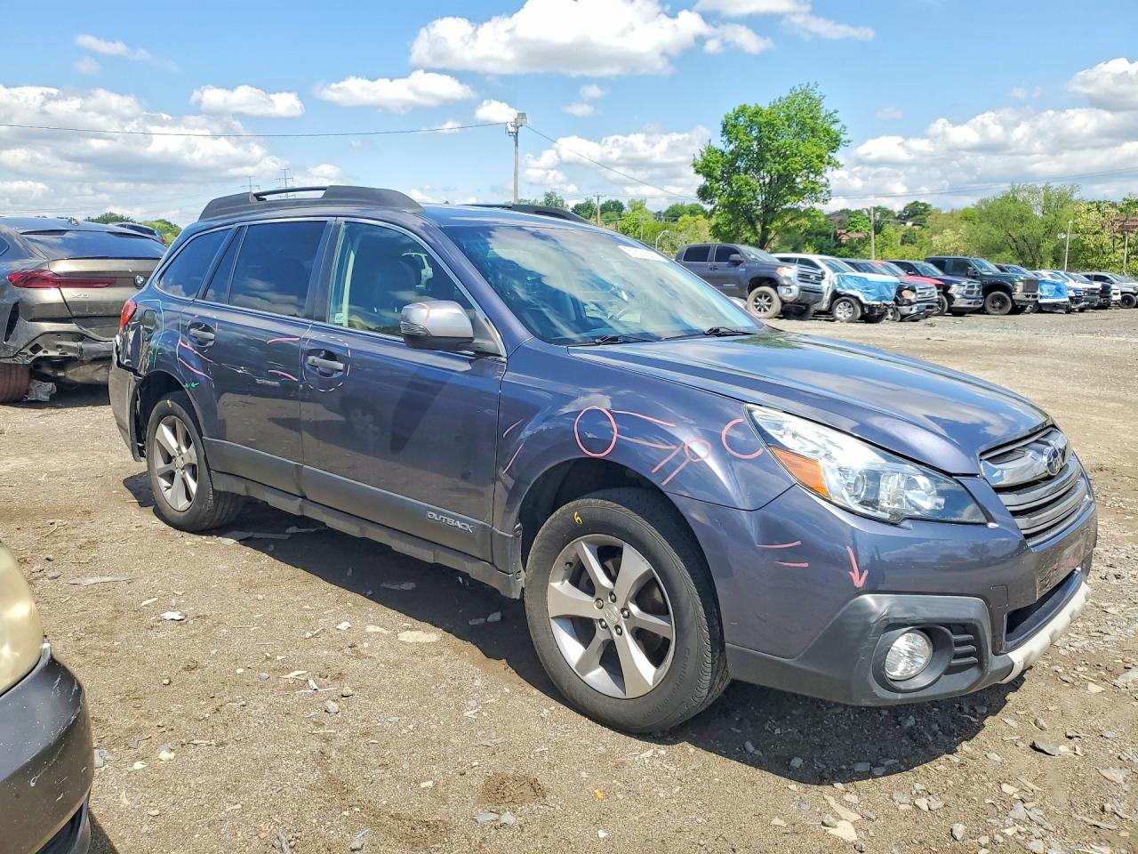2014 Subaru Outback 2.5i Limited Серый vin: 4S4BRBPC0E3235705