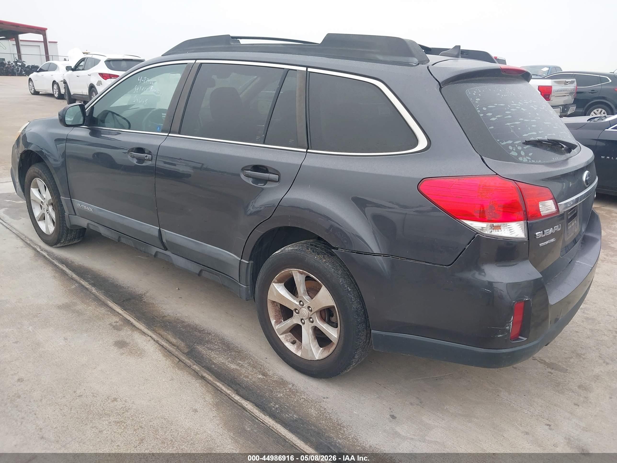 2013 Subaru Outback 2.5i Limited Gray vin: 4S4BRBPC2D3223778