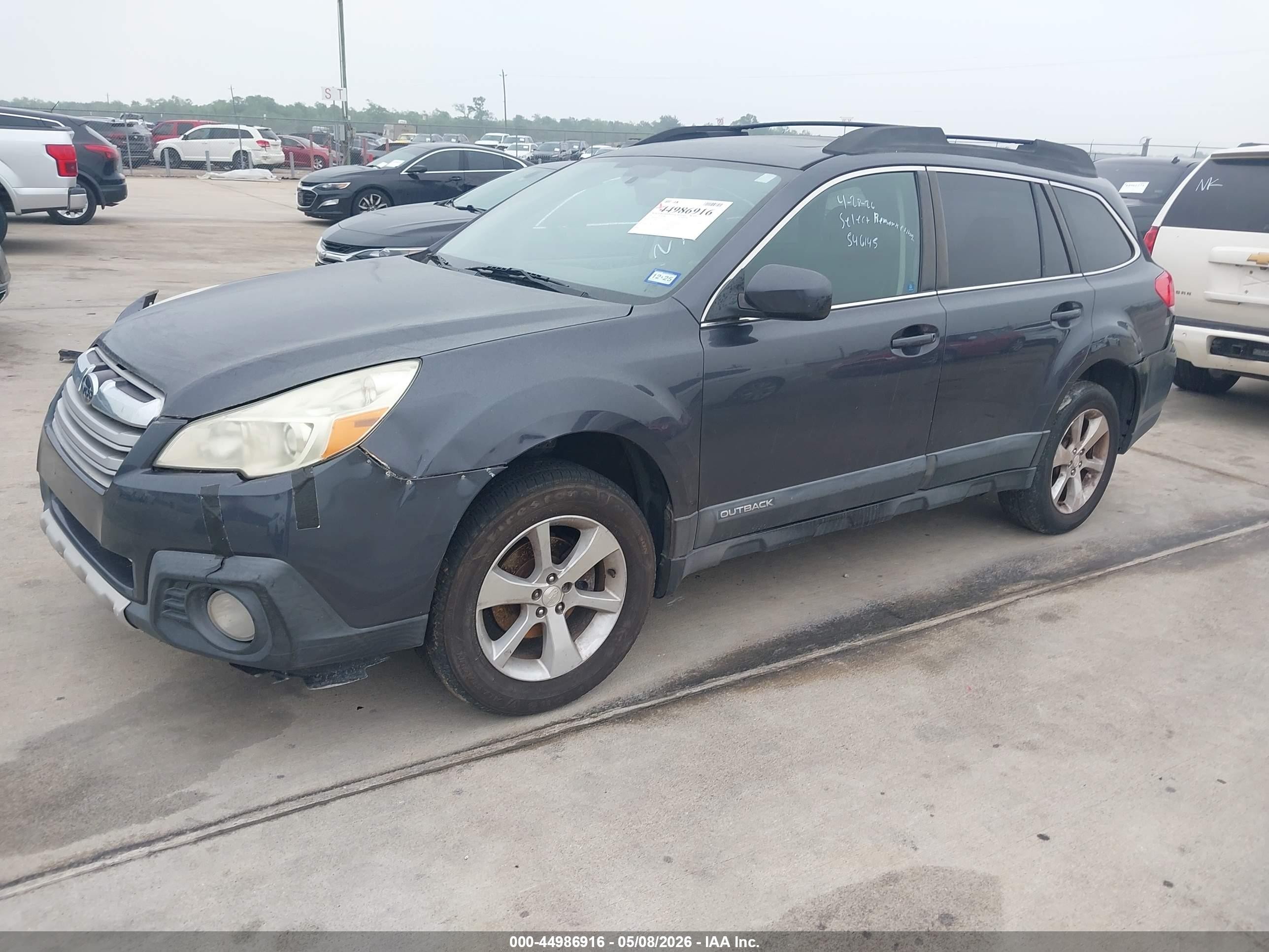 2013 Subaru Outback 2.5i Limited Gray vin: 4S4BRBPC2D3223778