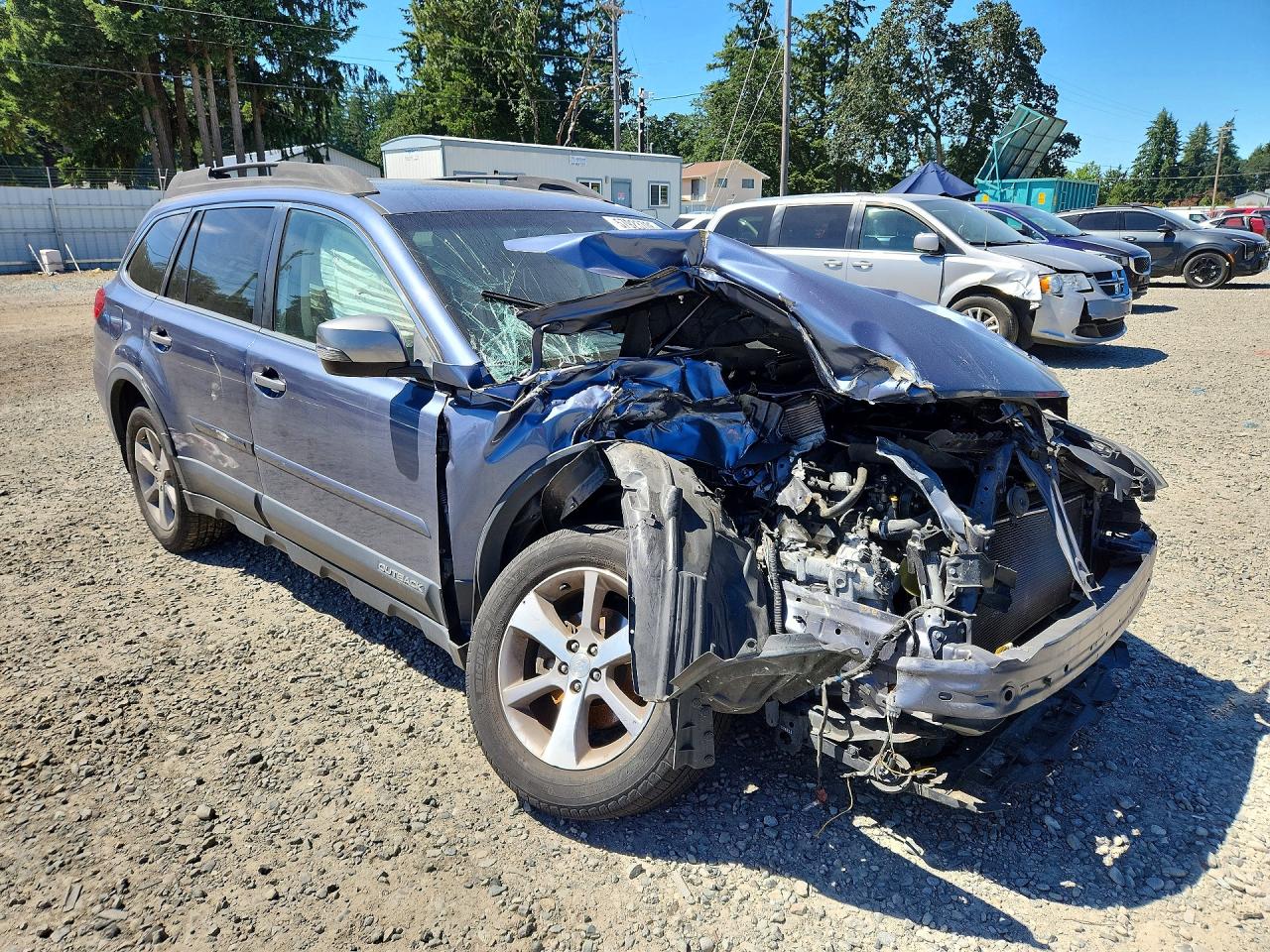 2014 Subaru Outback 2.5i Limited Синий vin: 4S4BRBPC2E3296845