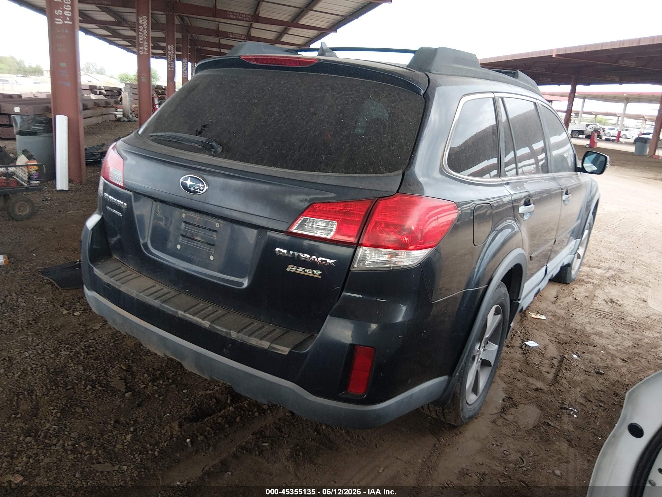 2014 Subaru Outback 2.5i Limited Black vin: 4S4BRBPC3E3223189