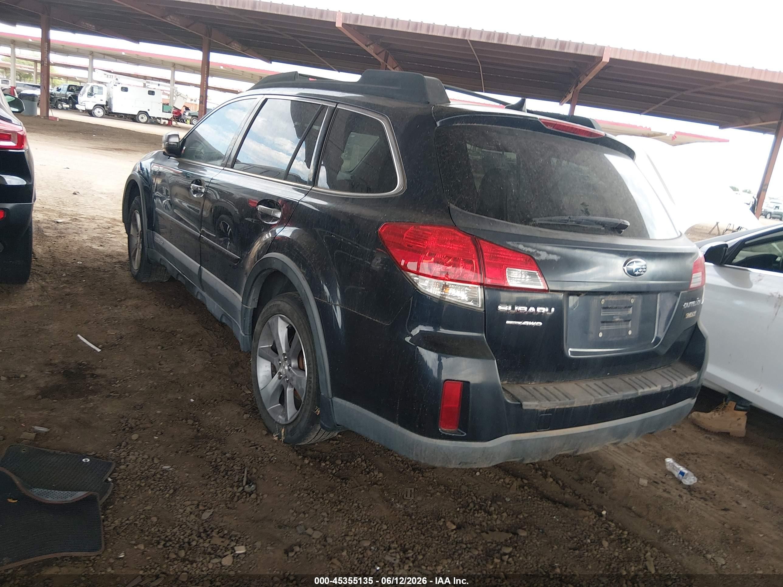 2014 Subaru Outback 2.5i Limited Black vin: 4S4BRBPC3E3223189