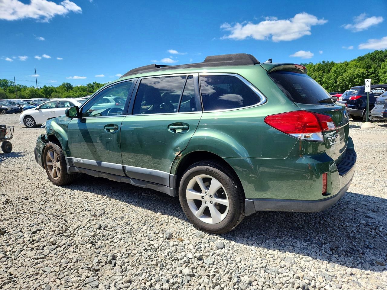 2013 Subaru Outback 2.5i Limited Green vin: 4S4BRBPC5D3296479