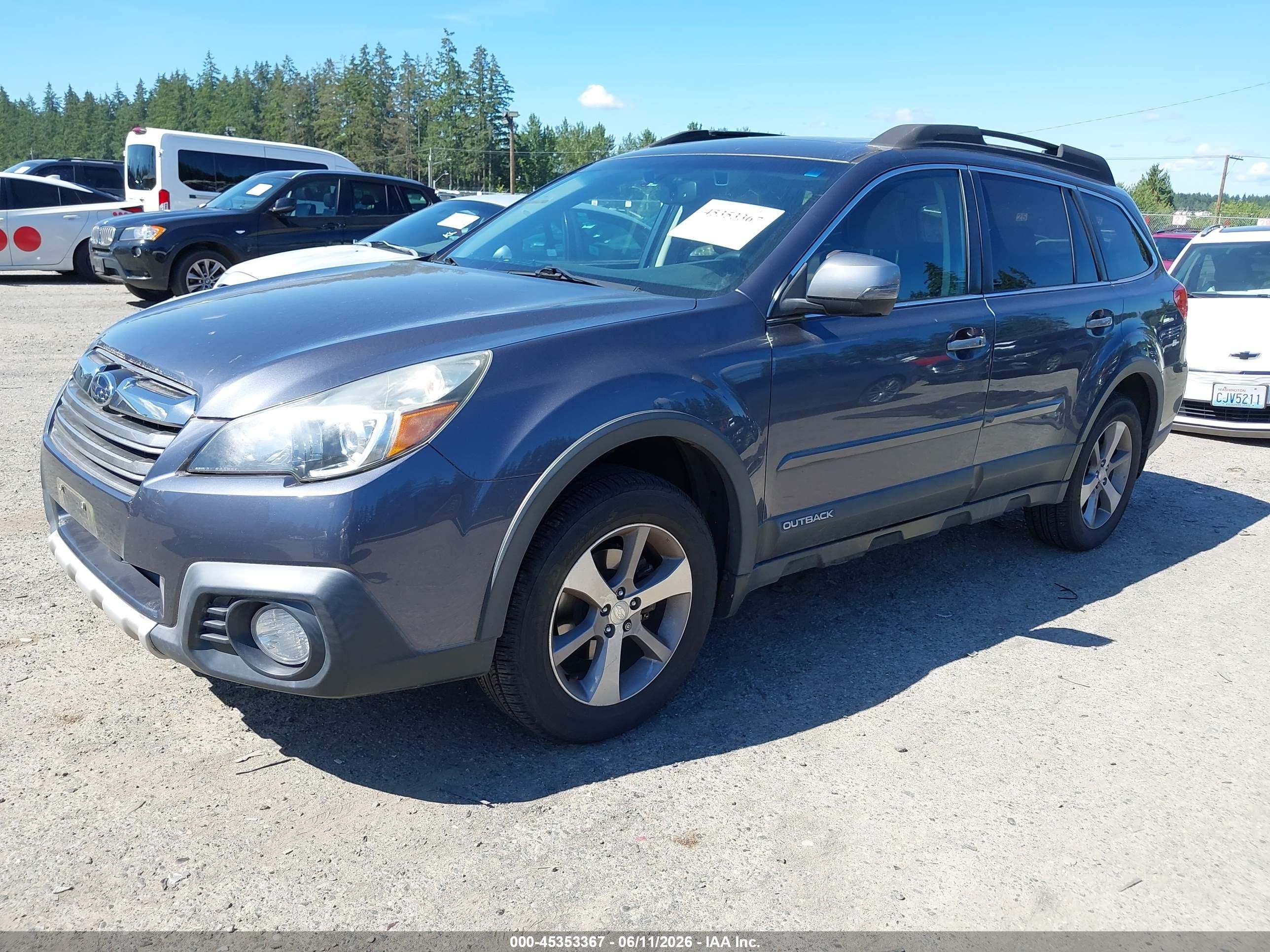 2014 Subaru Outback 2.5i Limited Gray vin: 4S4BRBPC5E3234727