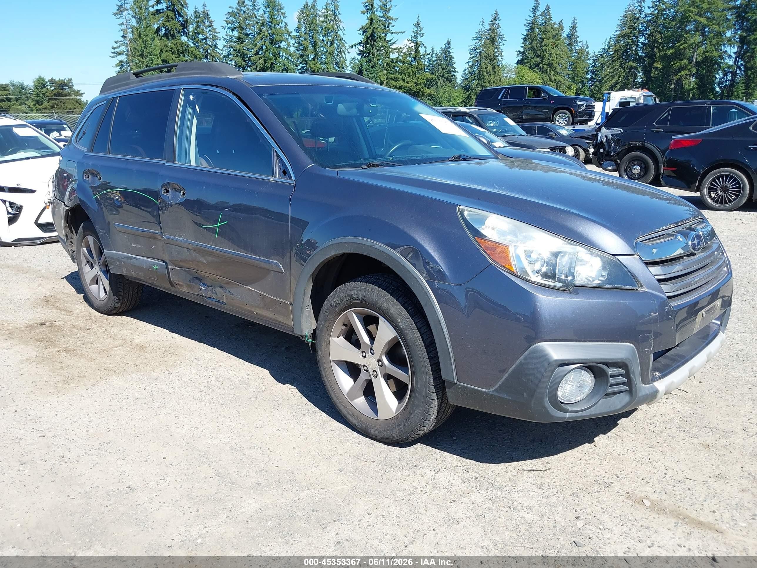 2014 Subaru Outback 2.5i Limited Gray vin: 4S4BRBPC5E3234727