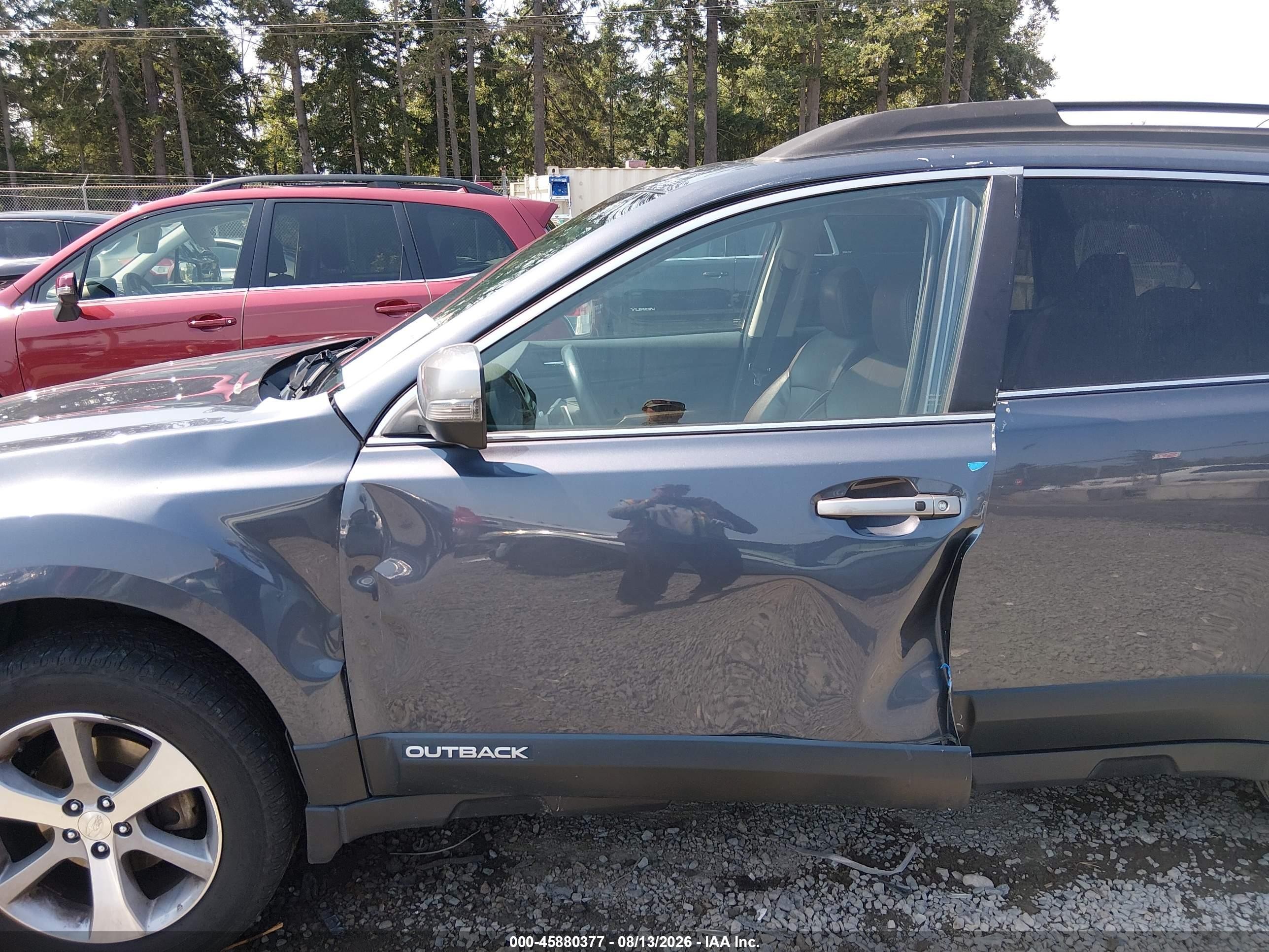 2014 Subaru Outback 2.5i Limited Gray vin: 4S4BRBPC6E3284830